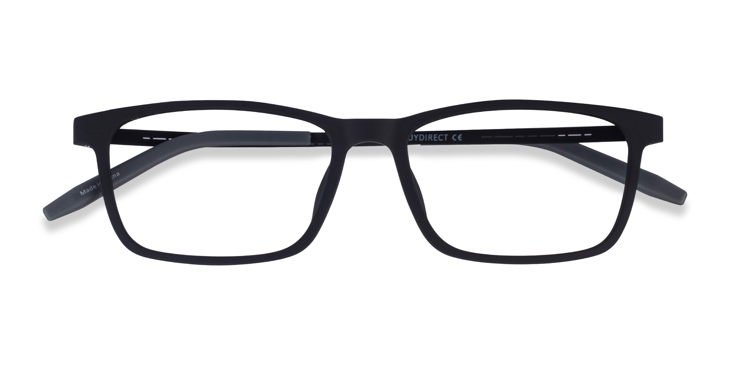 Matte Black Rebus -  Metal Eyeglasses