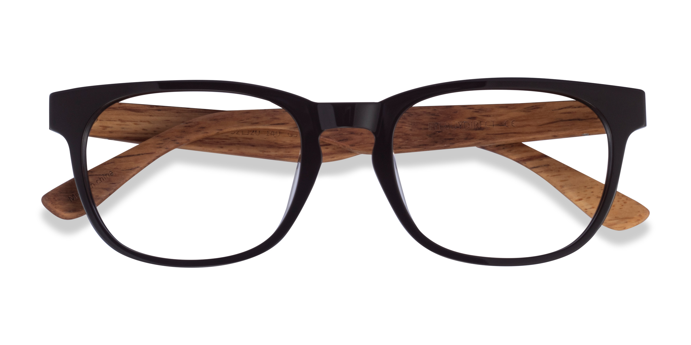 Dark Brown & Wood Tongass -  Acetate Eyeglasses