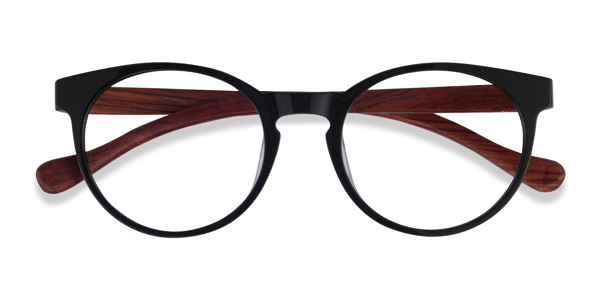 Green & Red Wood Everglades -  Wood-texture Lunettes de vue