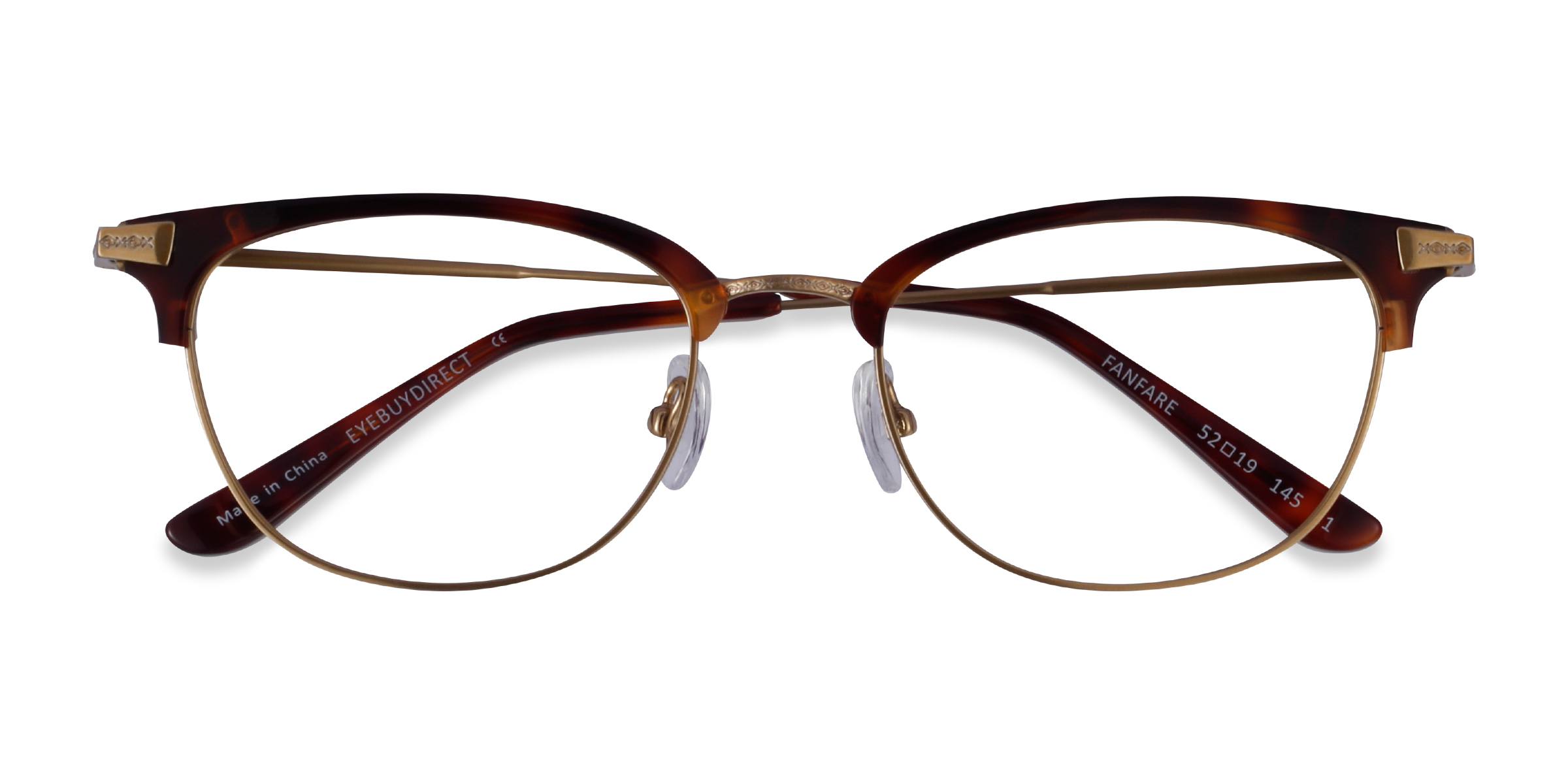Tortoise Bronze Fanfare -  Acetate Eyeglasses