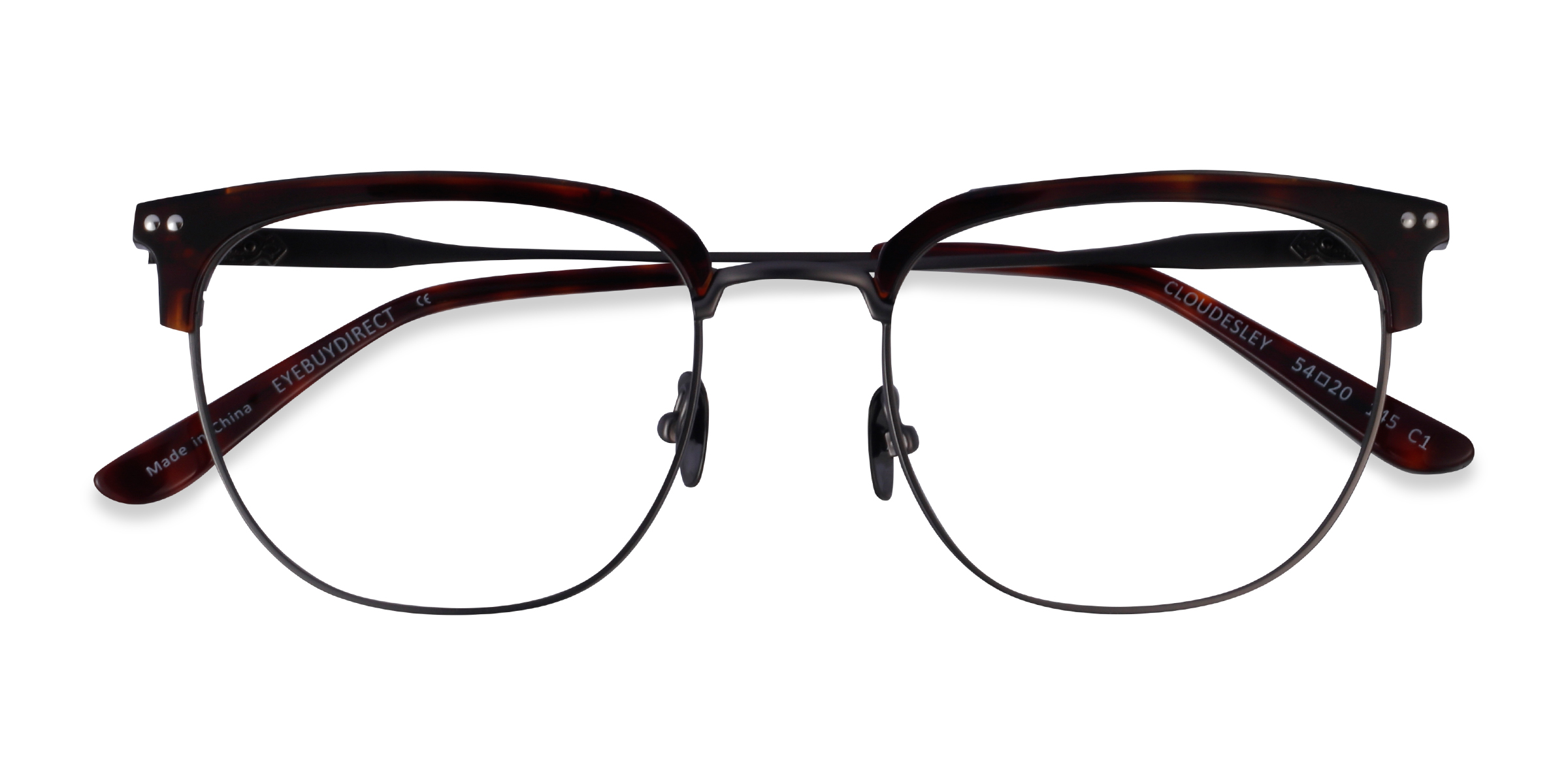 Tortoise Gunmetal Cloudesley -  Acetate Eyeglasses