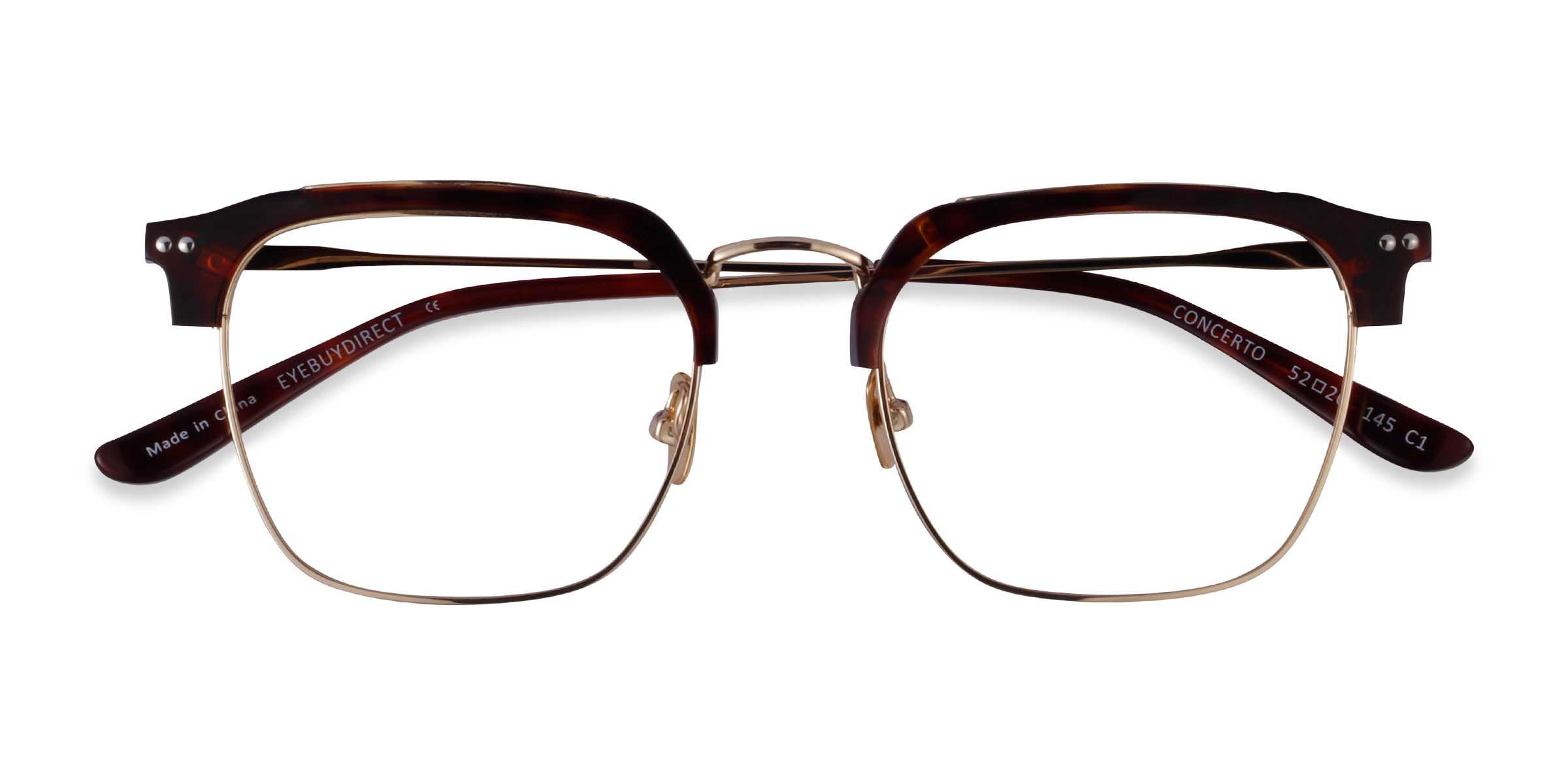 Tortoise Gold Concerto -  Acetate Eyeglasses