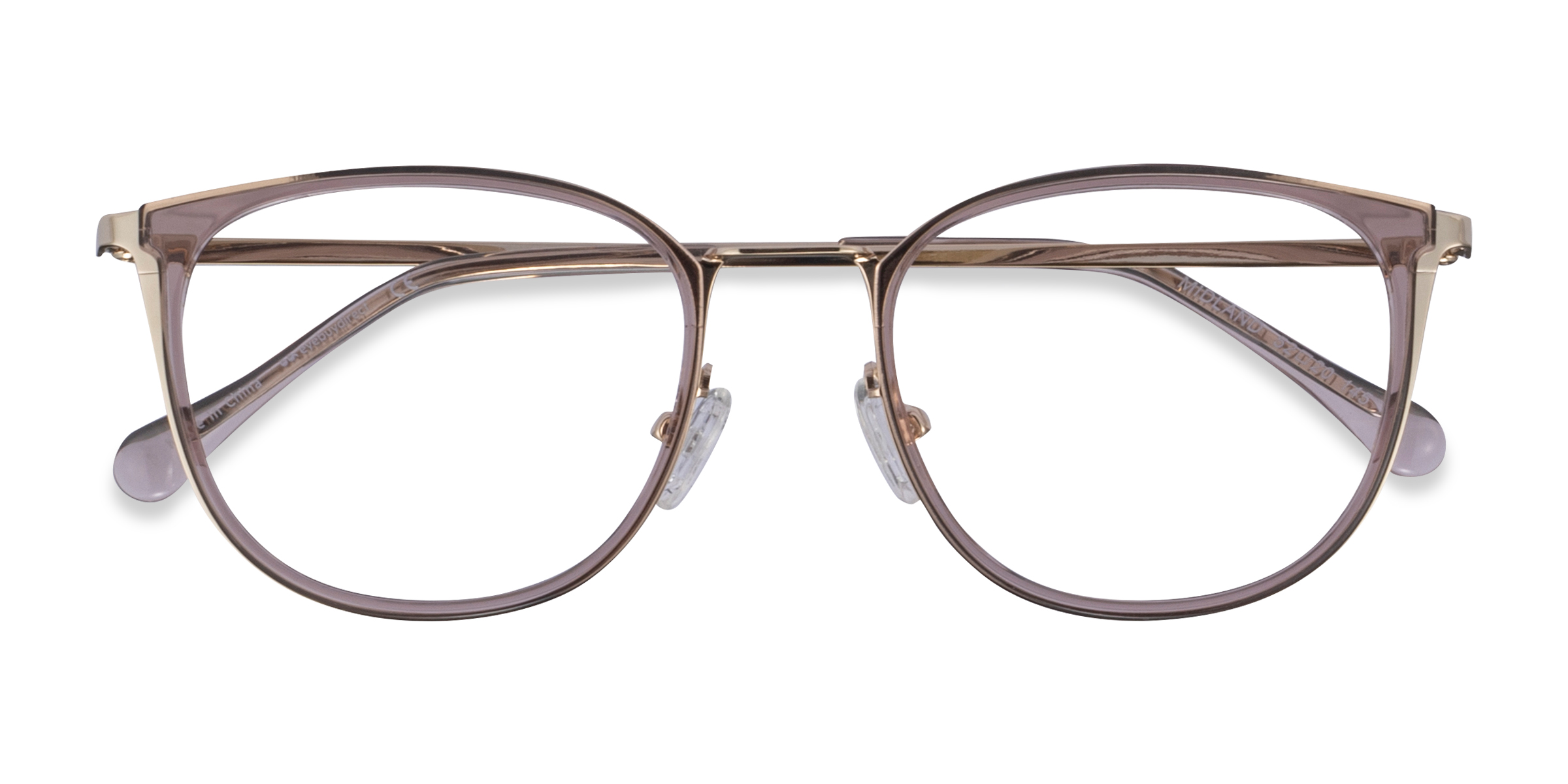 Clear Purple Gold Midland -  Acetate Eyeglasses