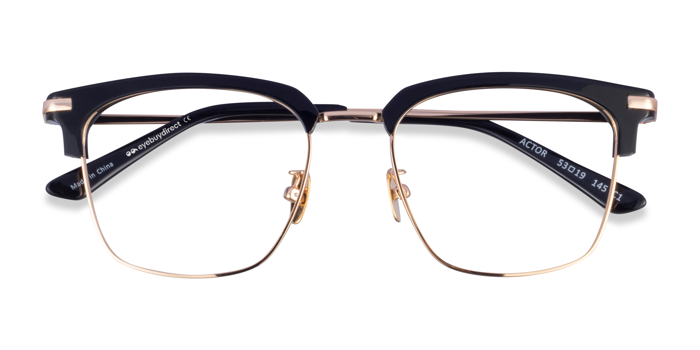 Black Gold Actor -  Acetate Eyeglasses