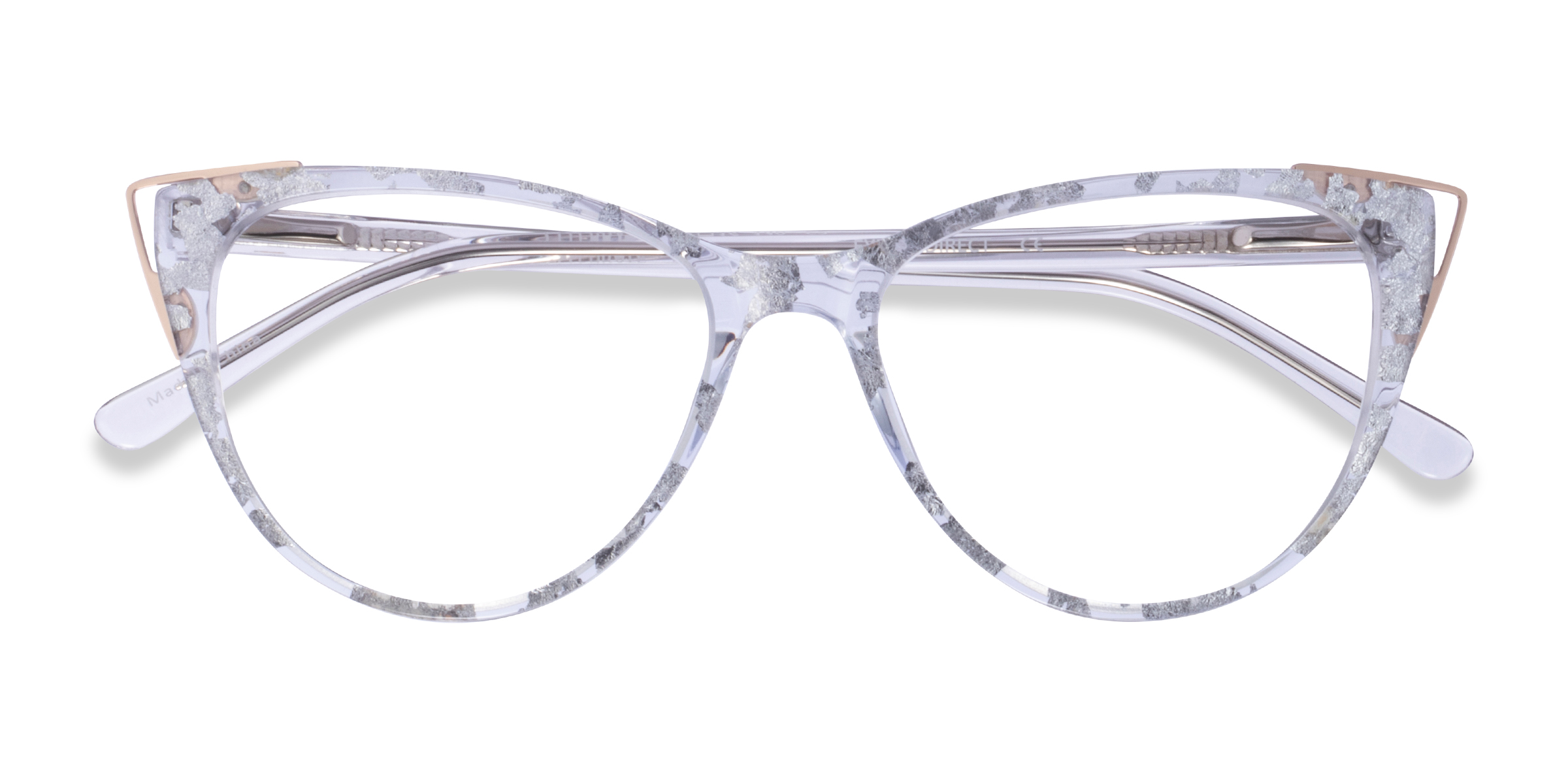 Clear Silver Rose Gold Celebrate -  Acétate Lunettes de vue