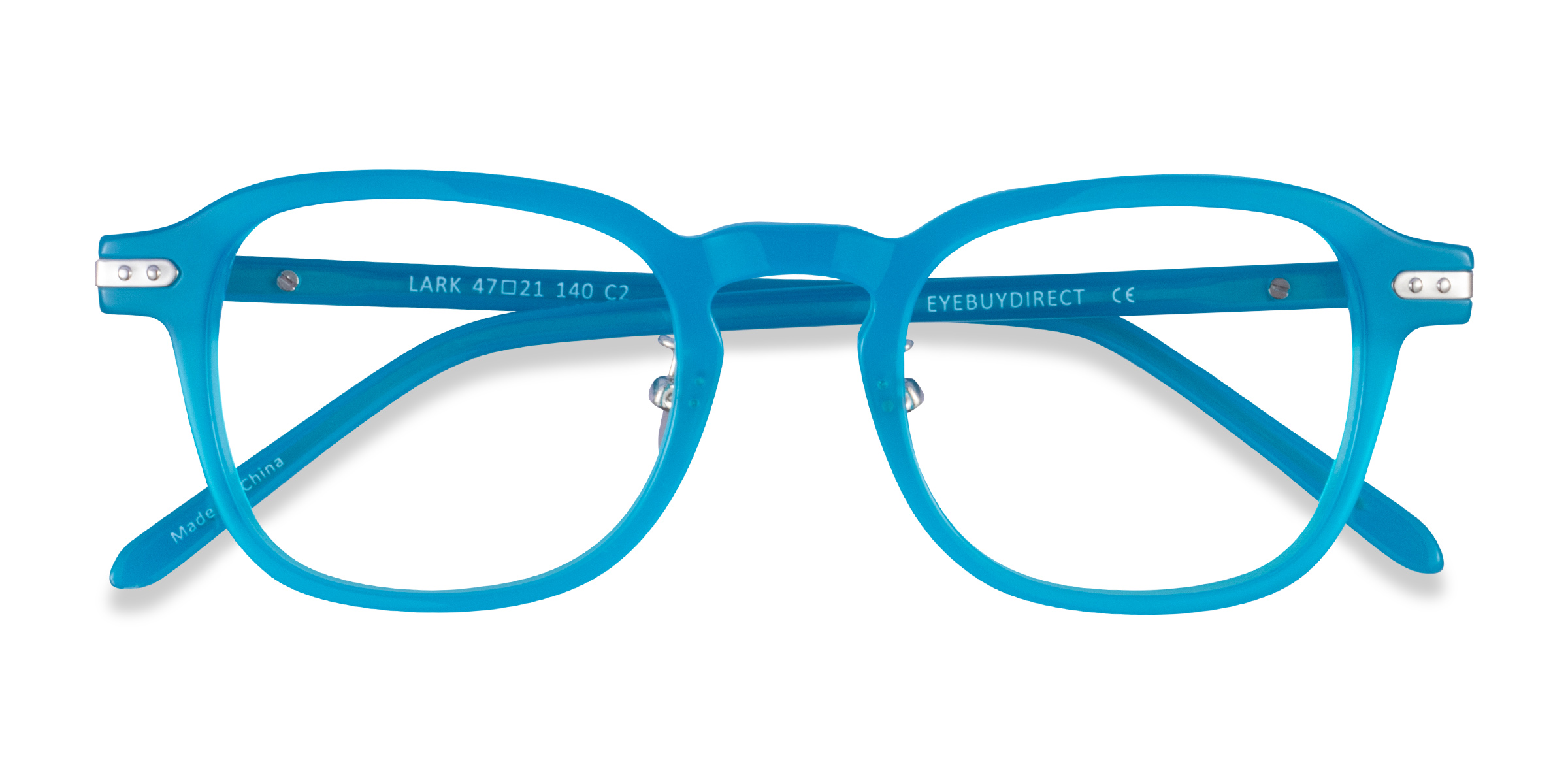 Aqua Silver Lark -  Acetate Eyeglasses