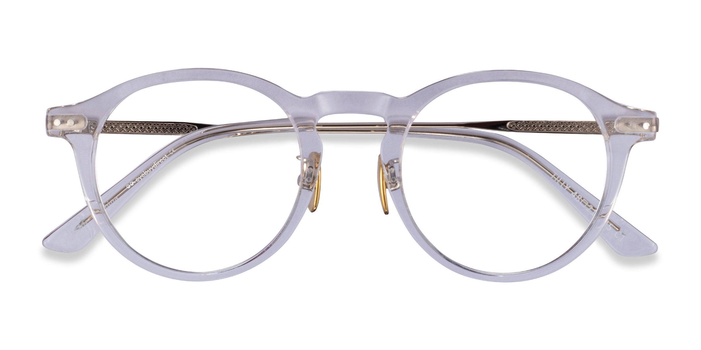 Clear Gold Tilly -  Acetate Eyeglasses