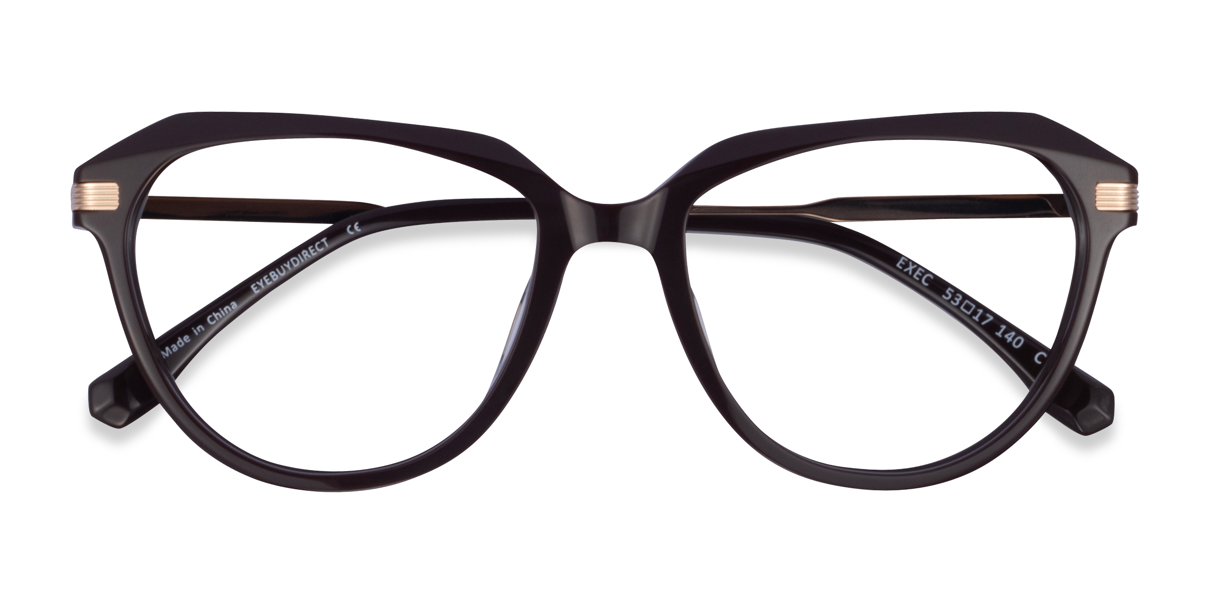 Brown Gold Exec -  Acétate Lunettes de vue