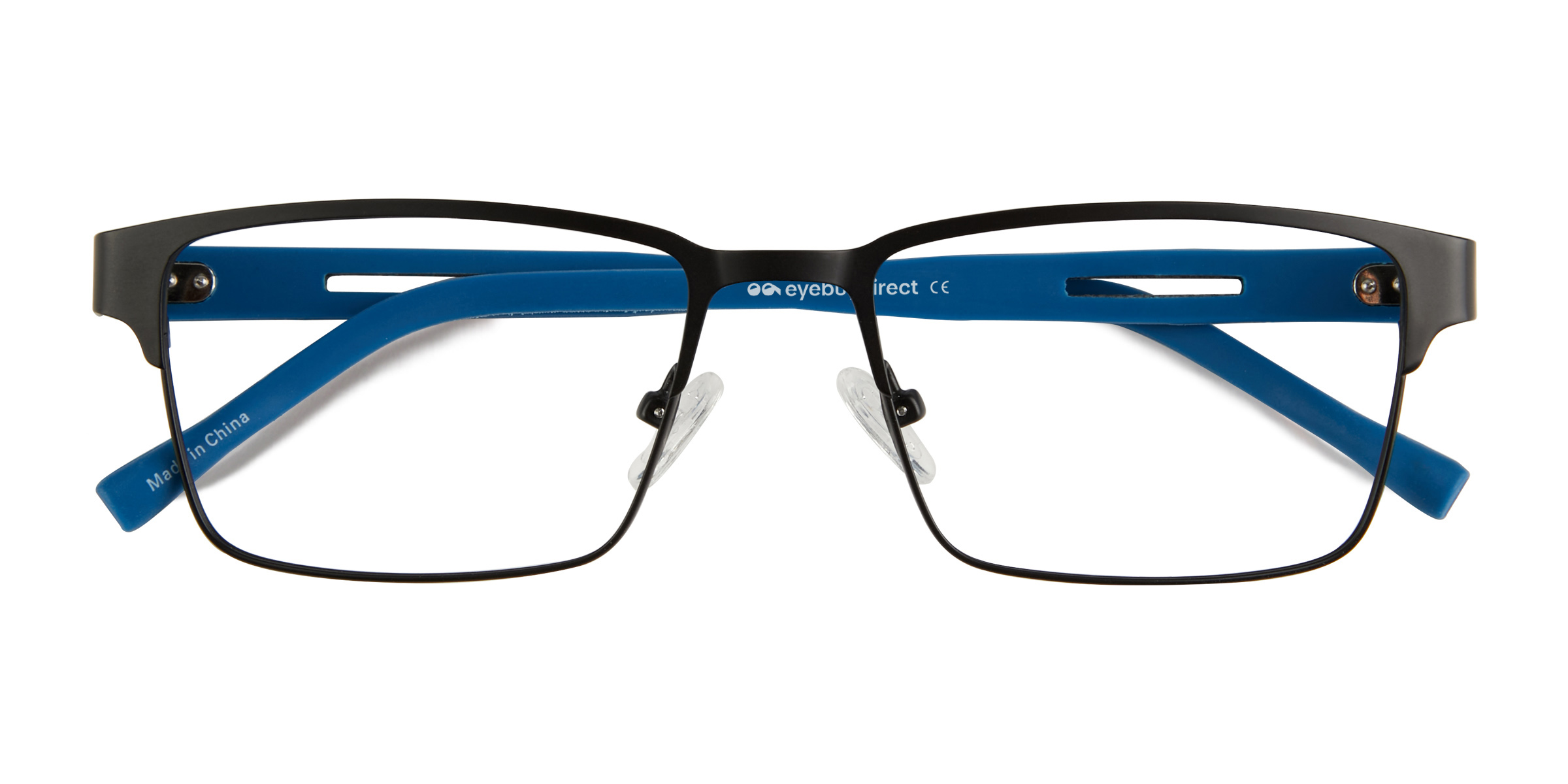 Matte Black Blue Victory -  Carbon-fiber Eyeglasses