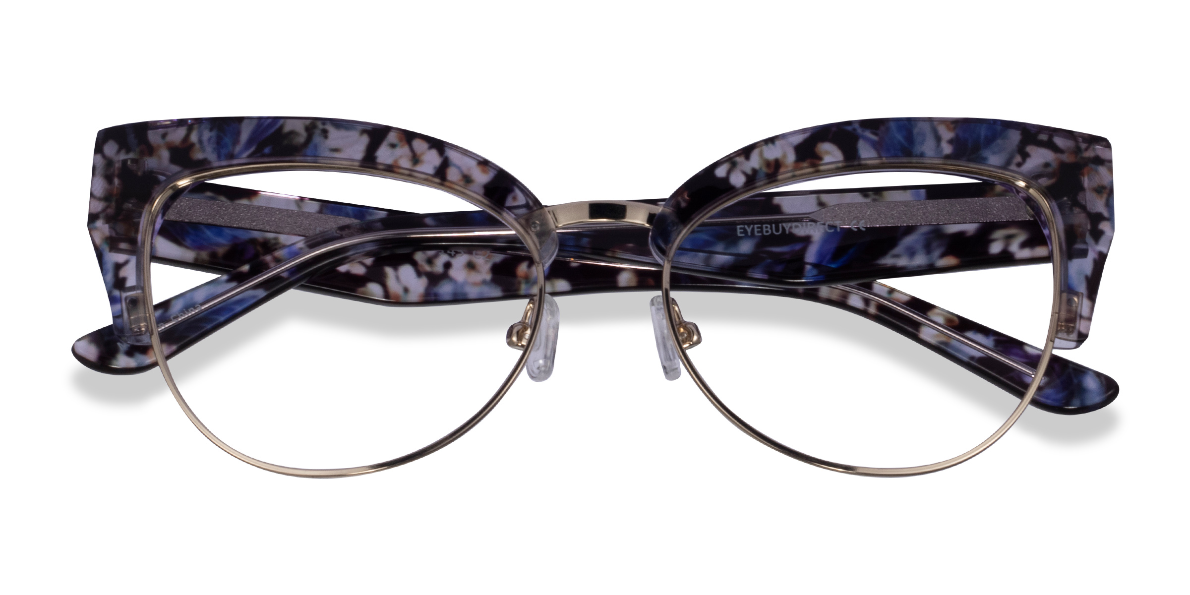 Purple Floral Gold Freesia -  Acetate Eyeglasses