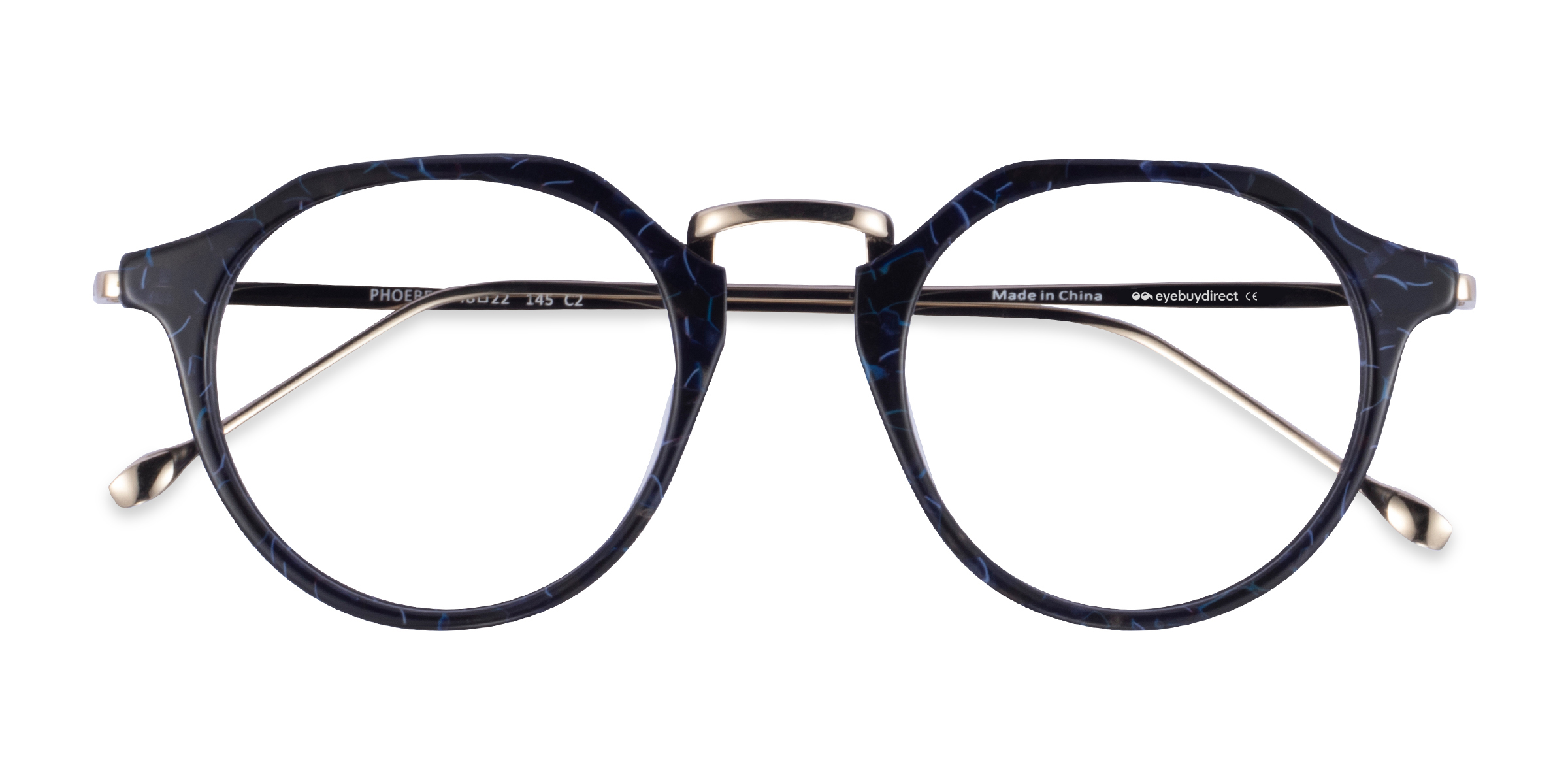 Blue Floral Phoebe -  Acetate Eyeglasses