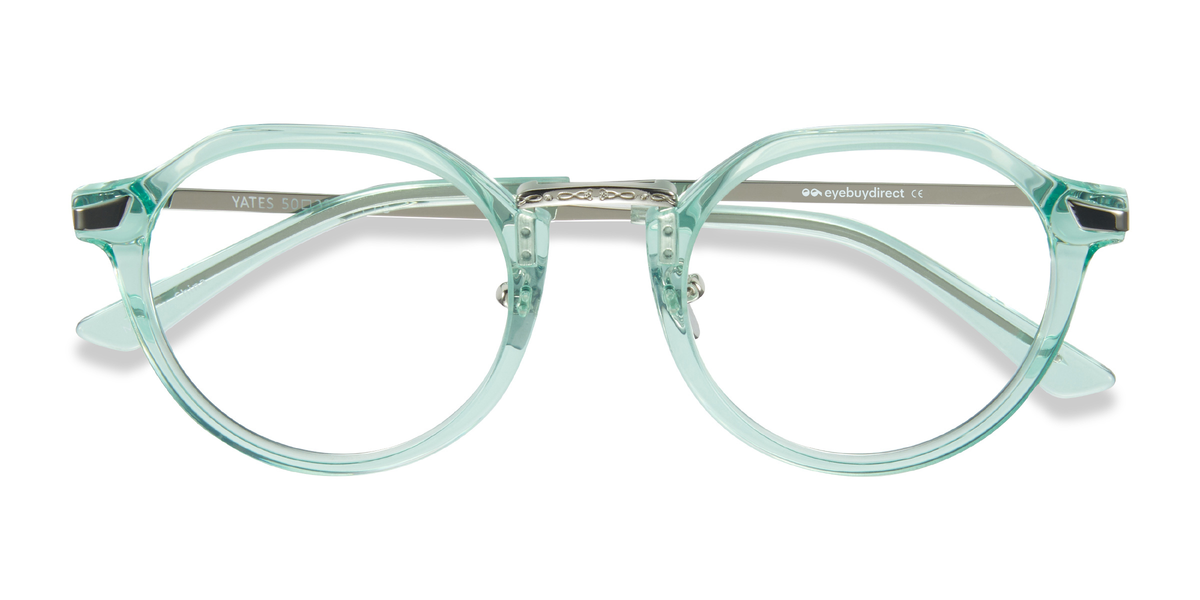 Clear Green Yates -  Acetate Eyeglasses