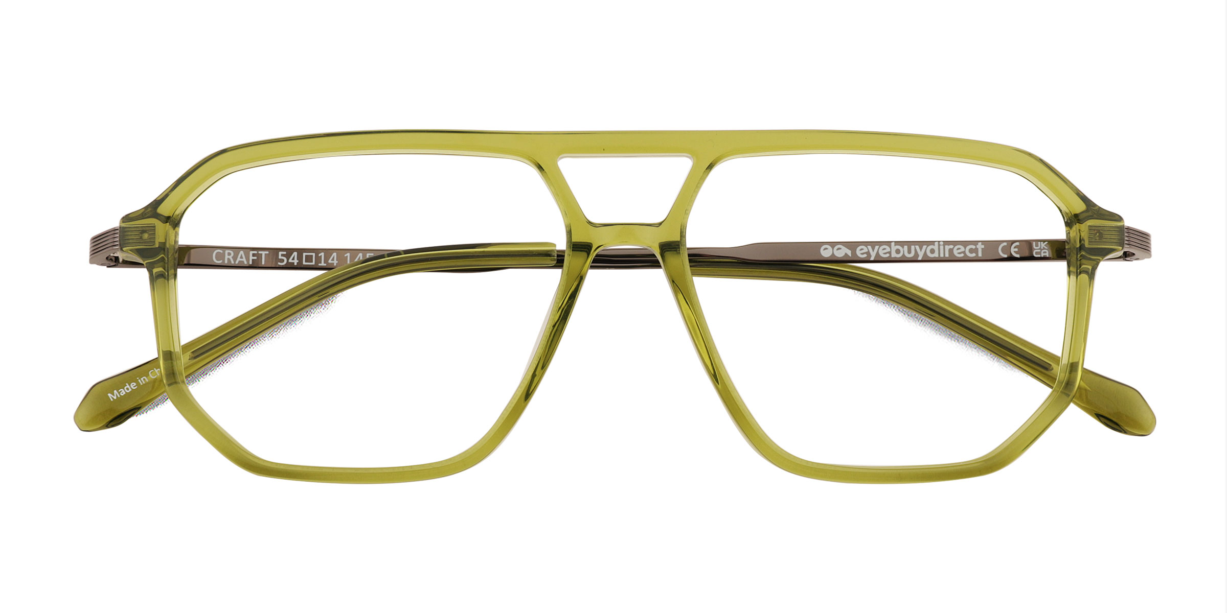Clear Green Craft -  Acetate Eyeglasses