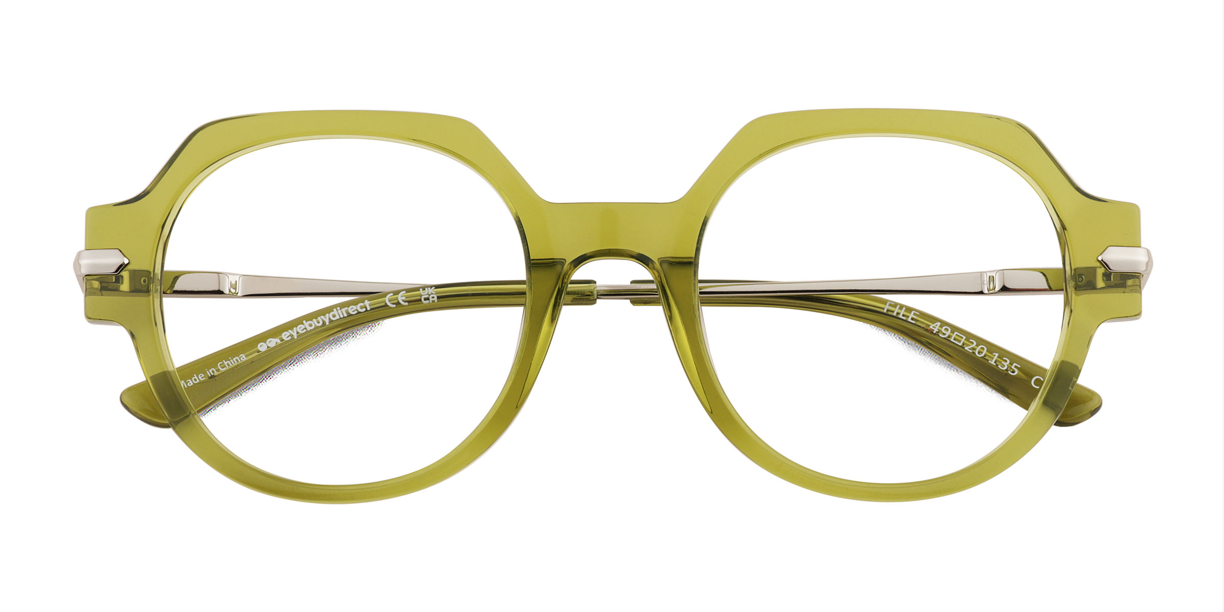 Clear Green File -  Acetate Eyeglasses