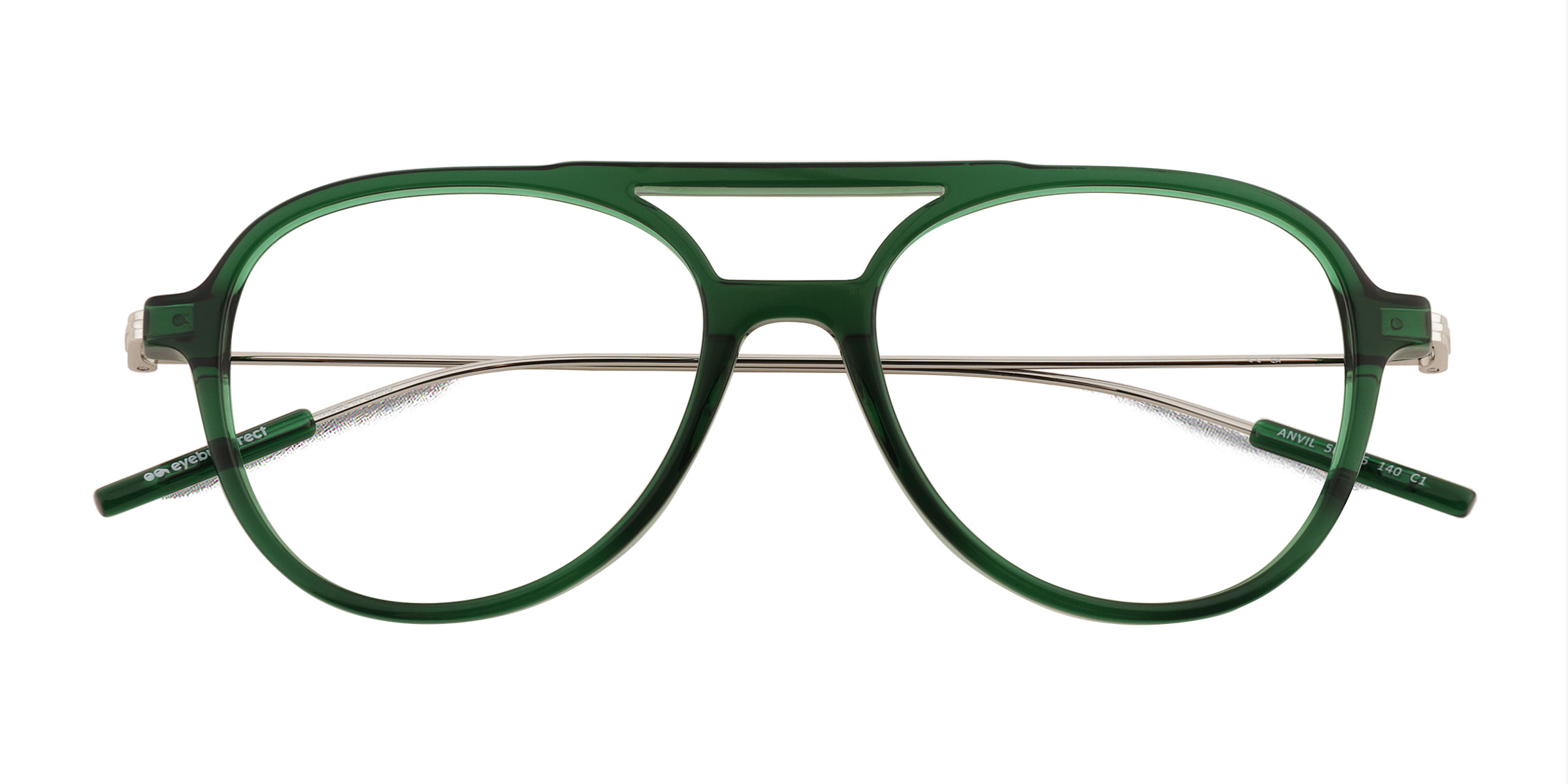Clear Green Anvil -  Acetate Eyeglasses