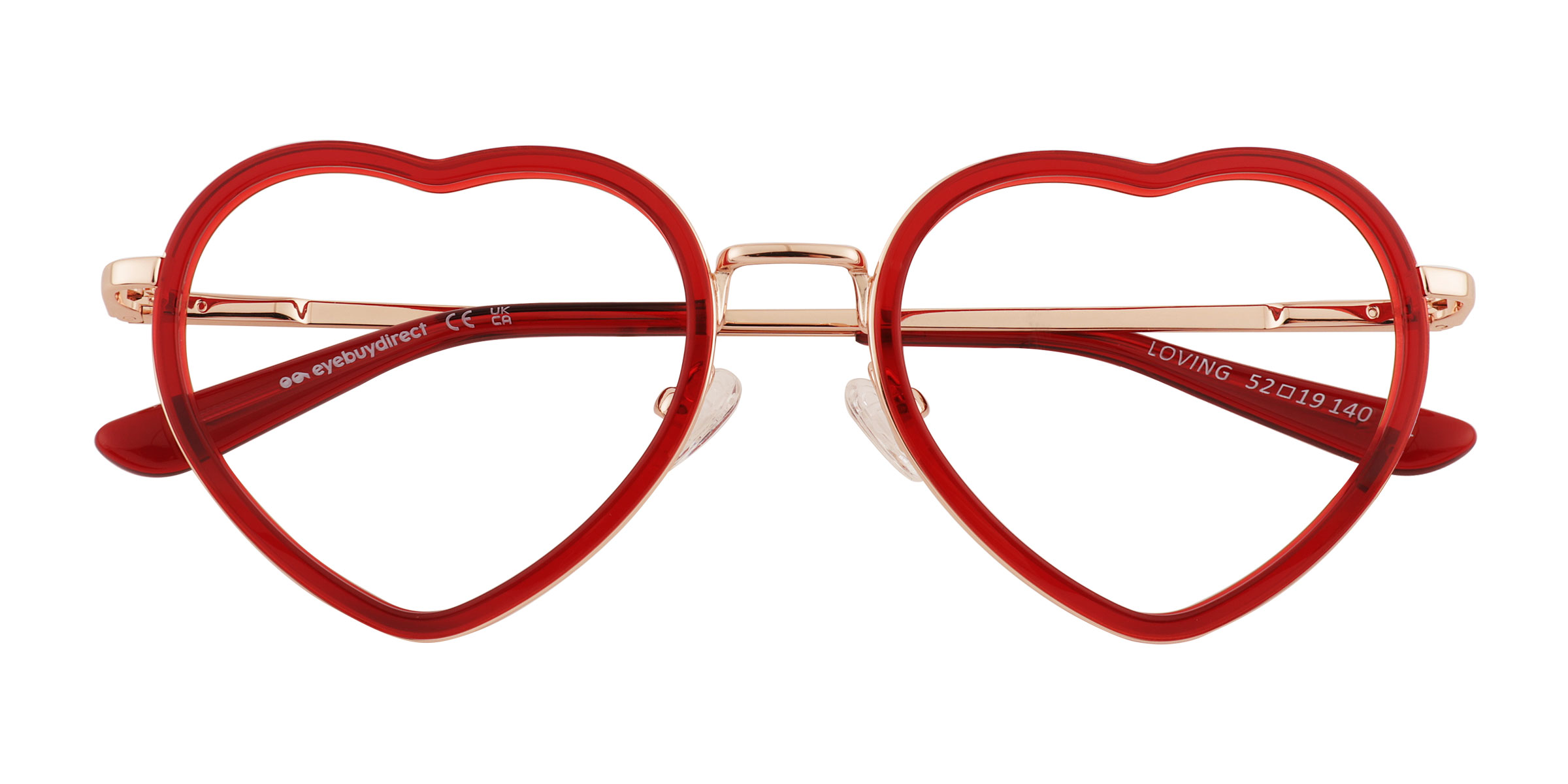 Rouge Loving - Métal Lunettes de vue