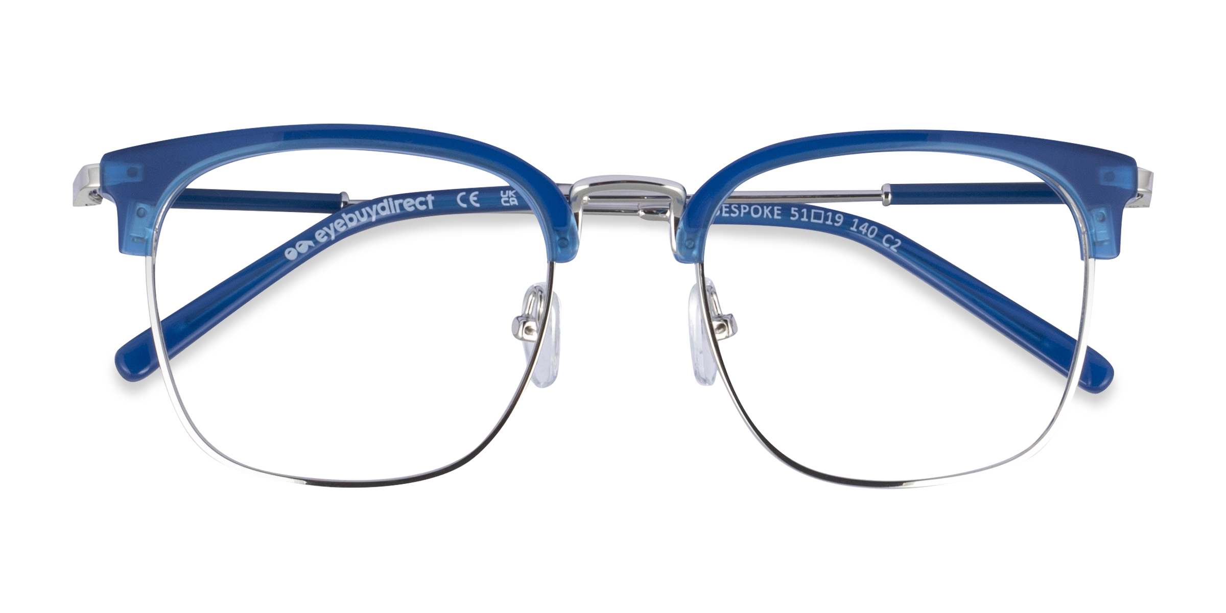 Blue Silver Bespoke -  Acetate Eyeglasses