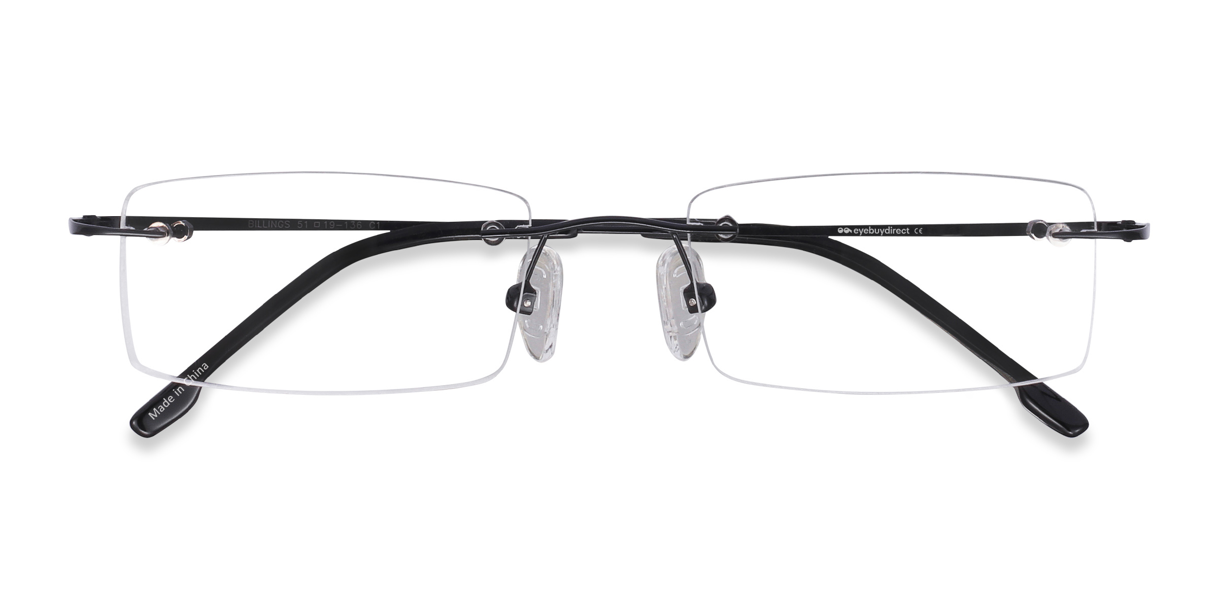 Black Billings -  Metal Eyeglasses