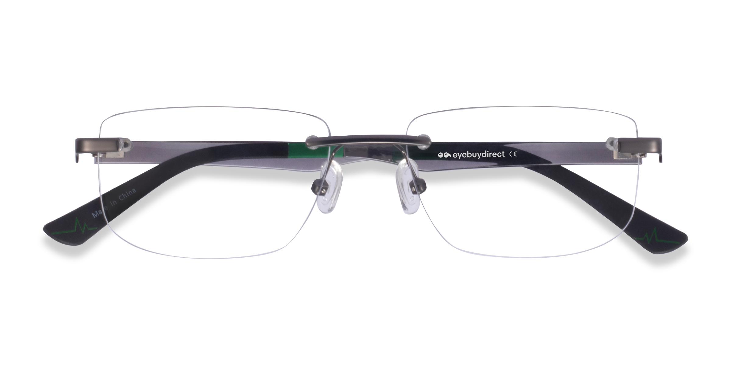 Matte Gunmetal Turbine -  Metal Eyeglasses