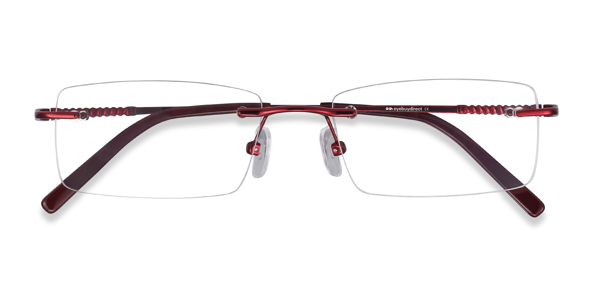 Burgundy Earl -  Metal Eyeglasses