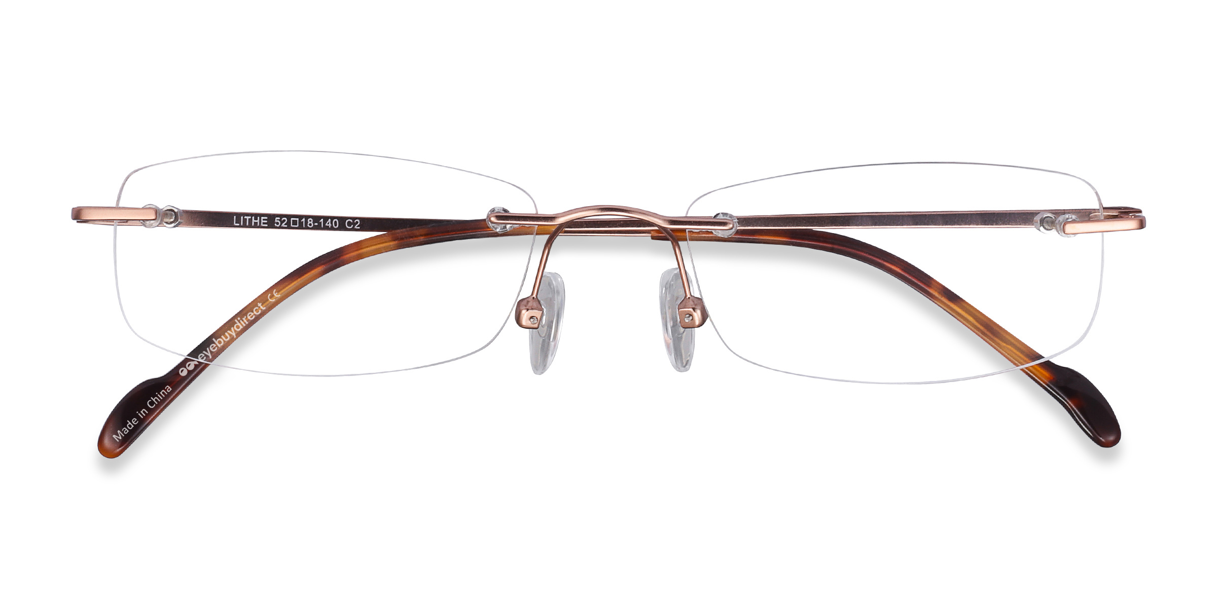 Or rose Lithe -  Métal Lunettes de vue