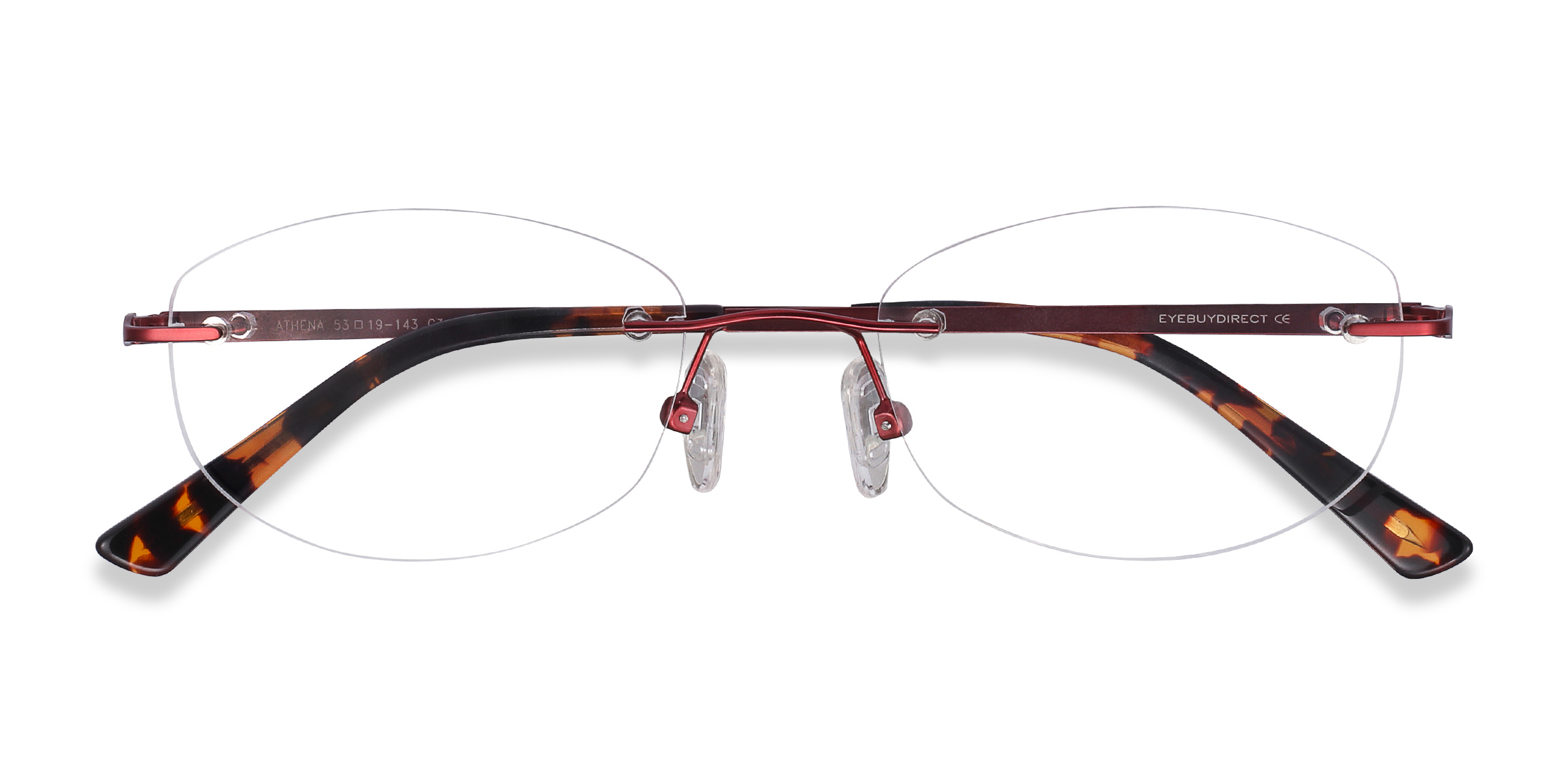 Red Athena -  Metal Eyeglasses