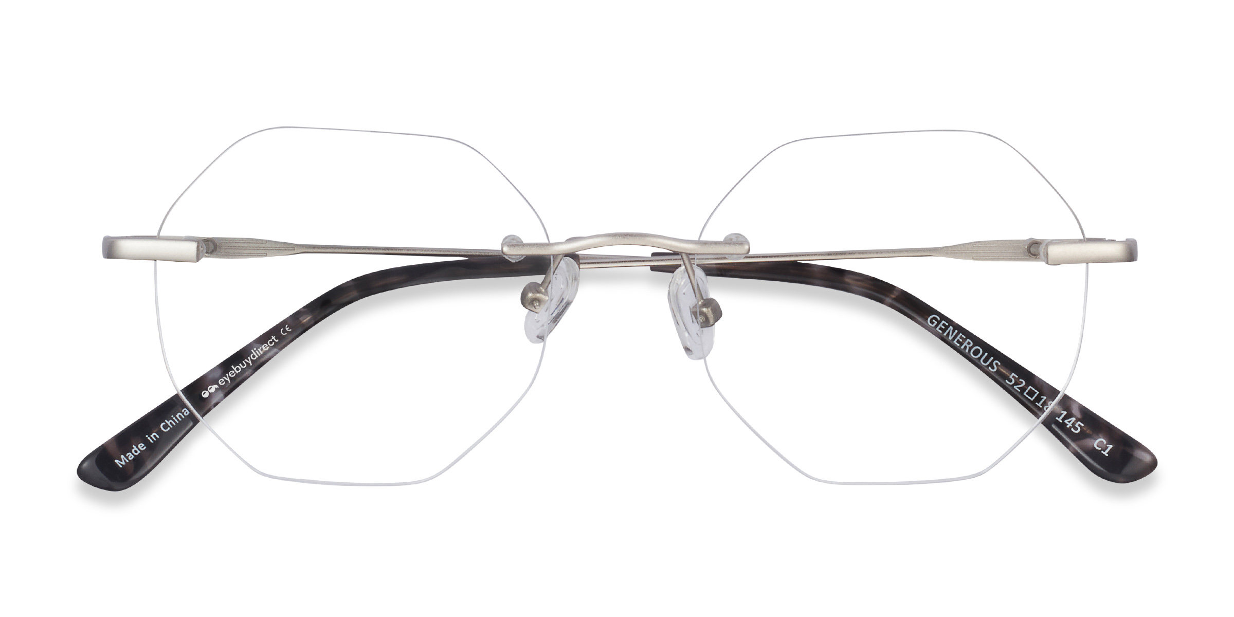 Matte Silver Generous -  Métal Lunettes de vue