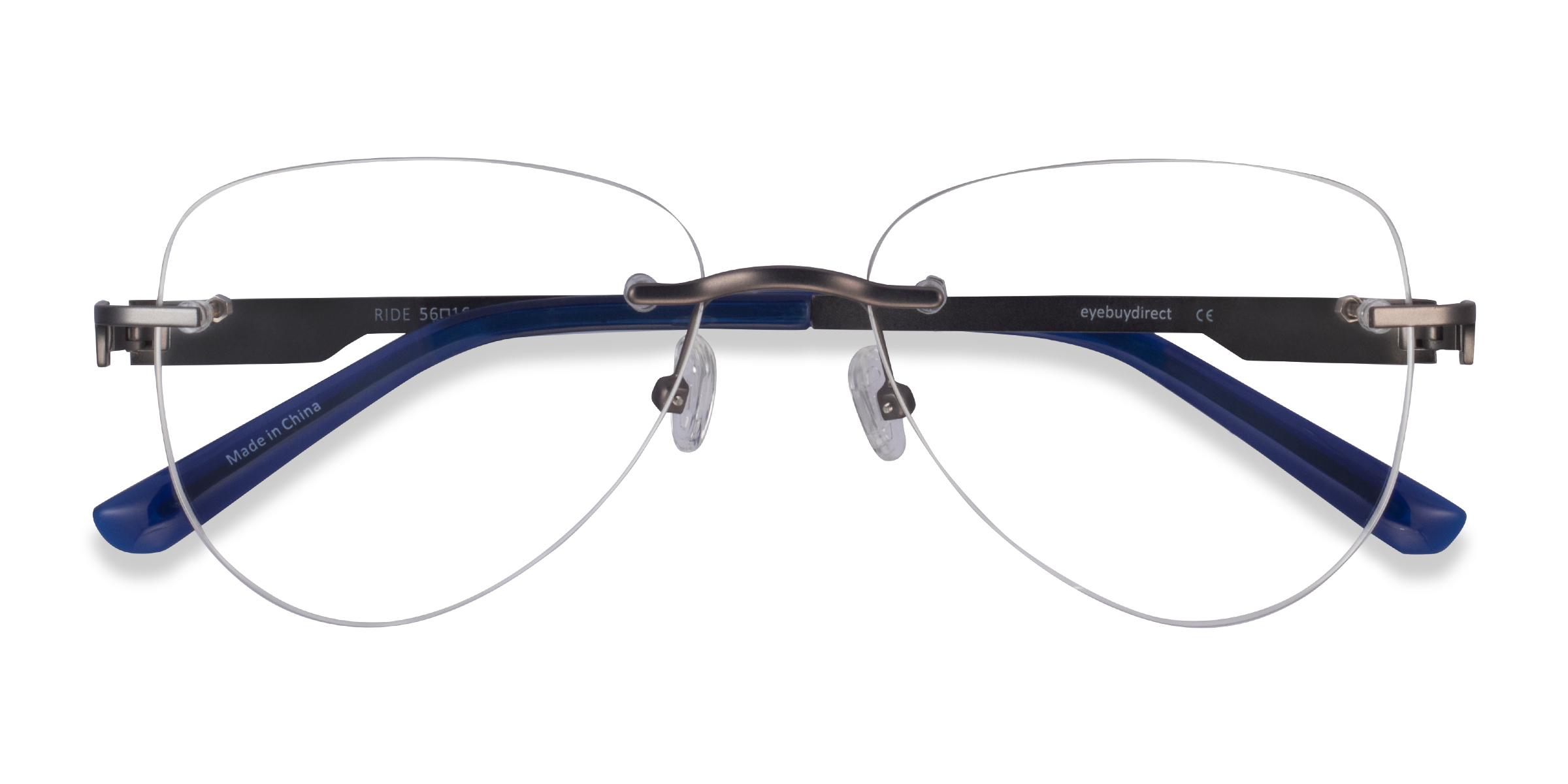Gunmetal Blue Ride -  Métal Lunettes de vue