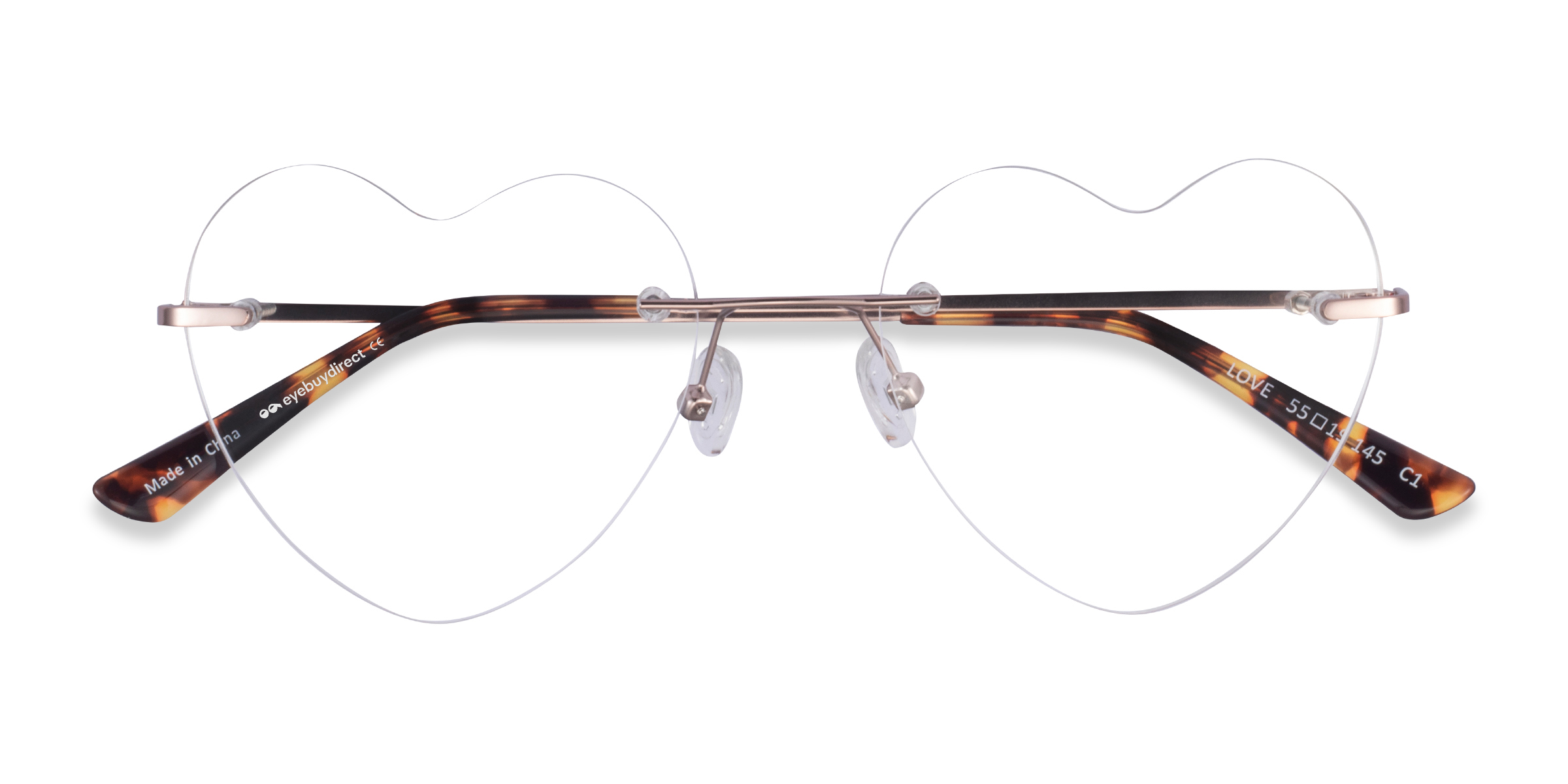 Rose Gold Love -  Metal Eyeglasses