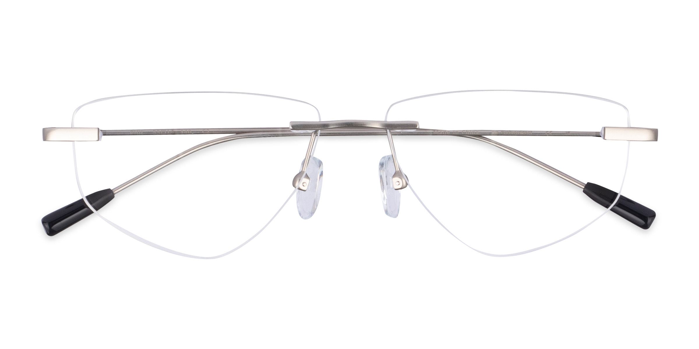 Matte Silver Phil -  Metal Eyeglasses