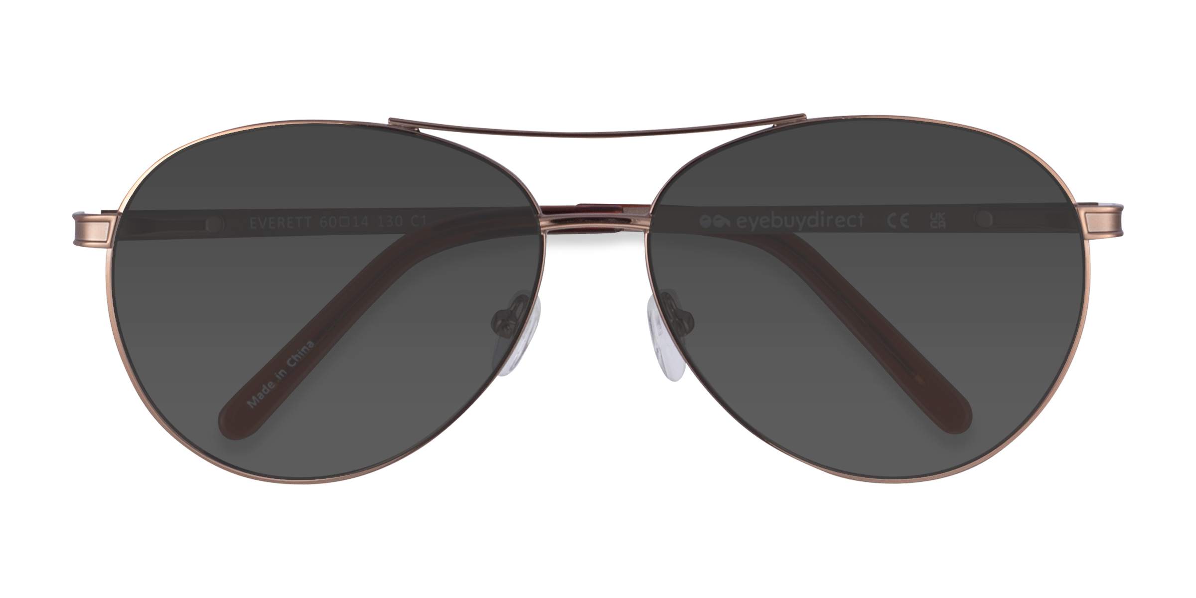 Brown Everett -  Metal Sunglasses