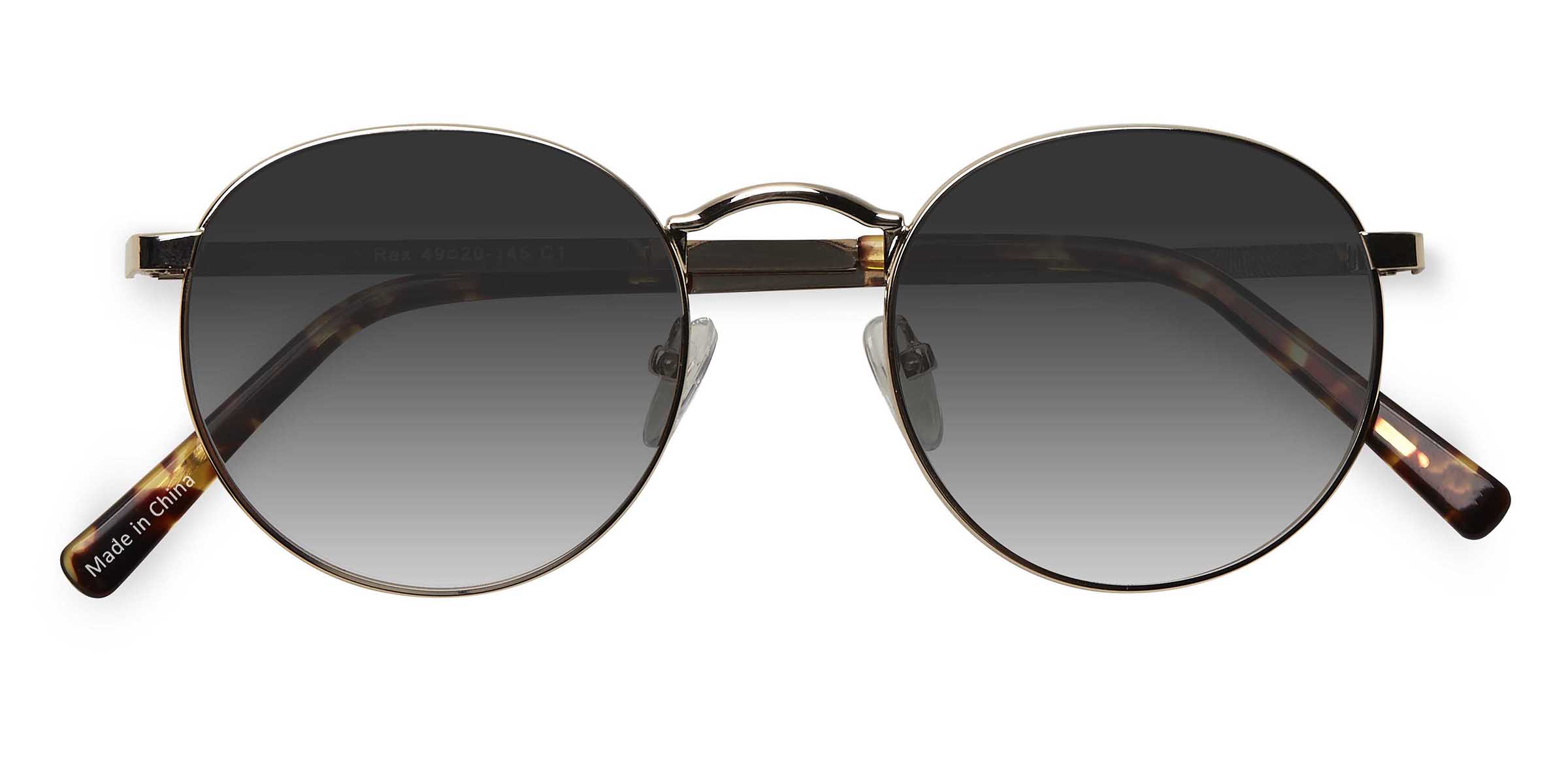 Doré Rex -  Métal Lunettes de soleil