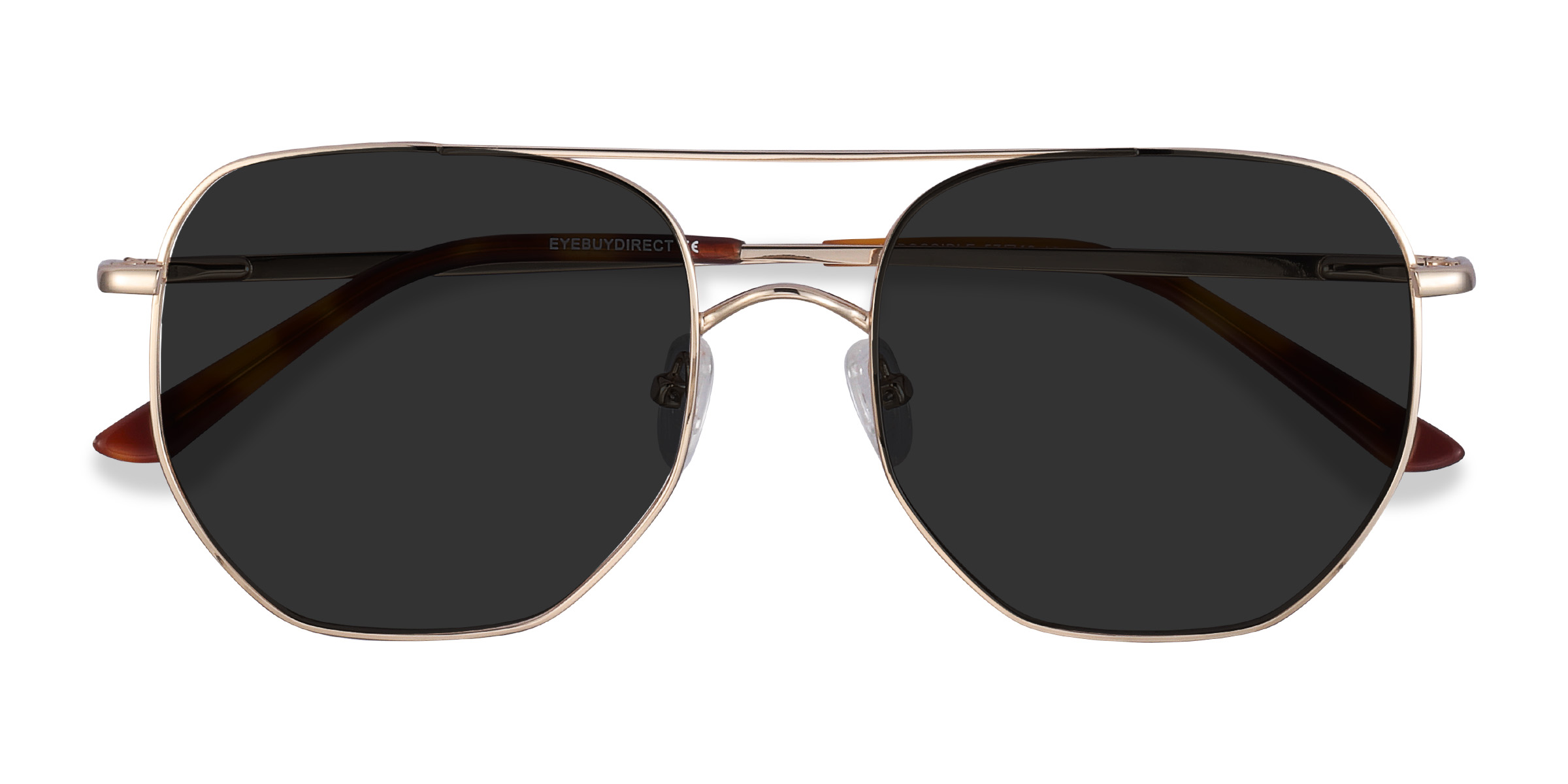 Doré Impossible -  Métal Lunettes de soleil