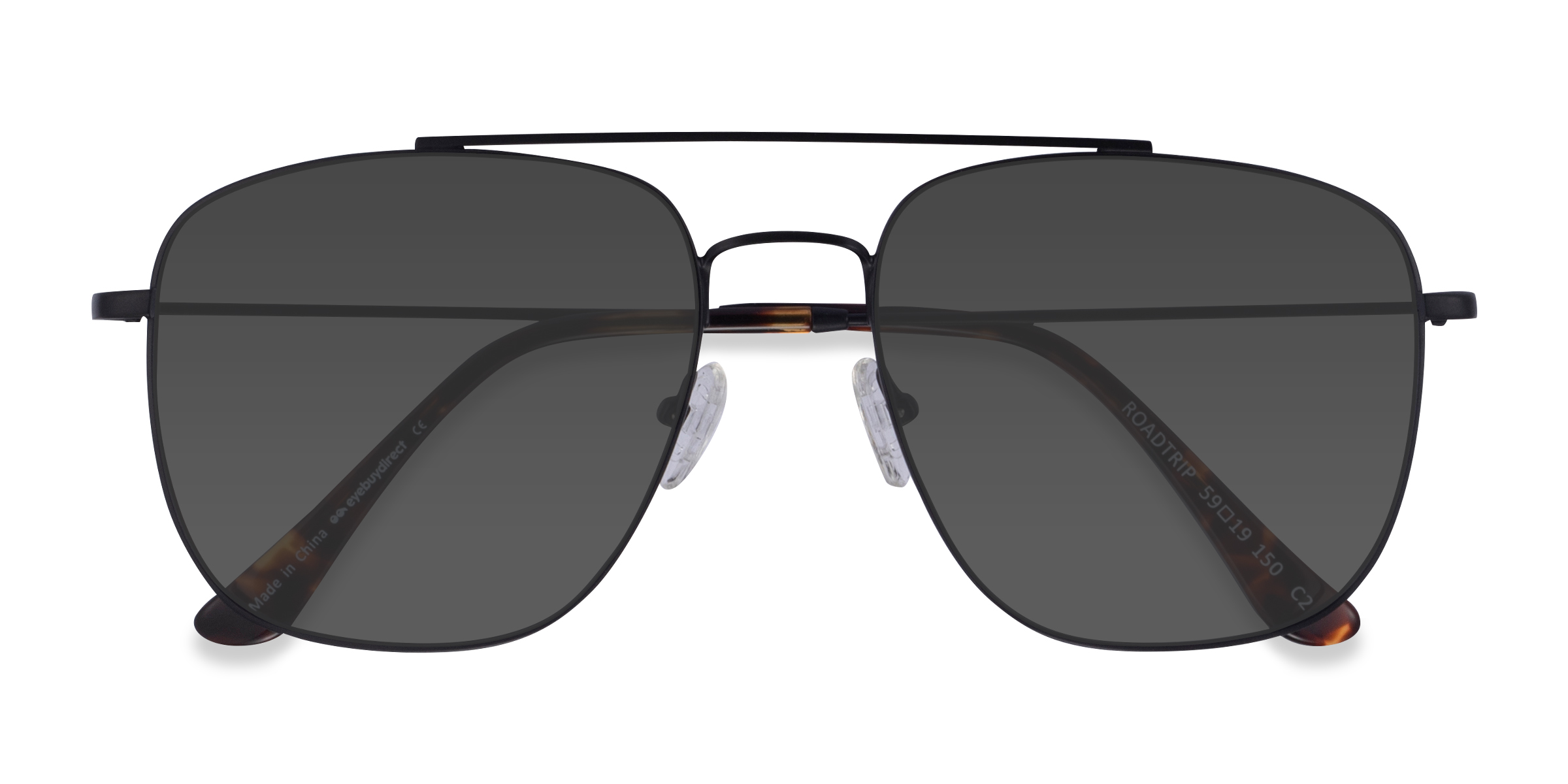Black Roadtrip -  Metal Sunglasses