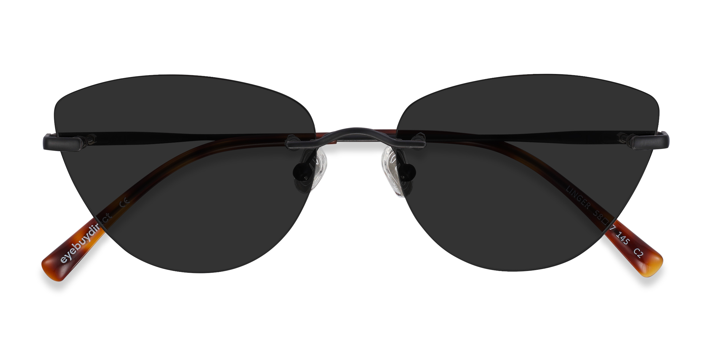 Black Linger -  Metal Sunglasses