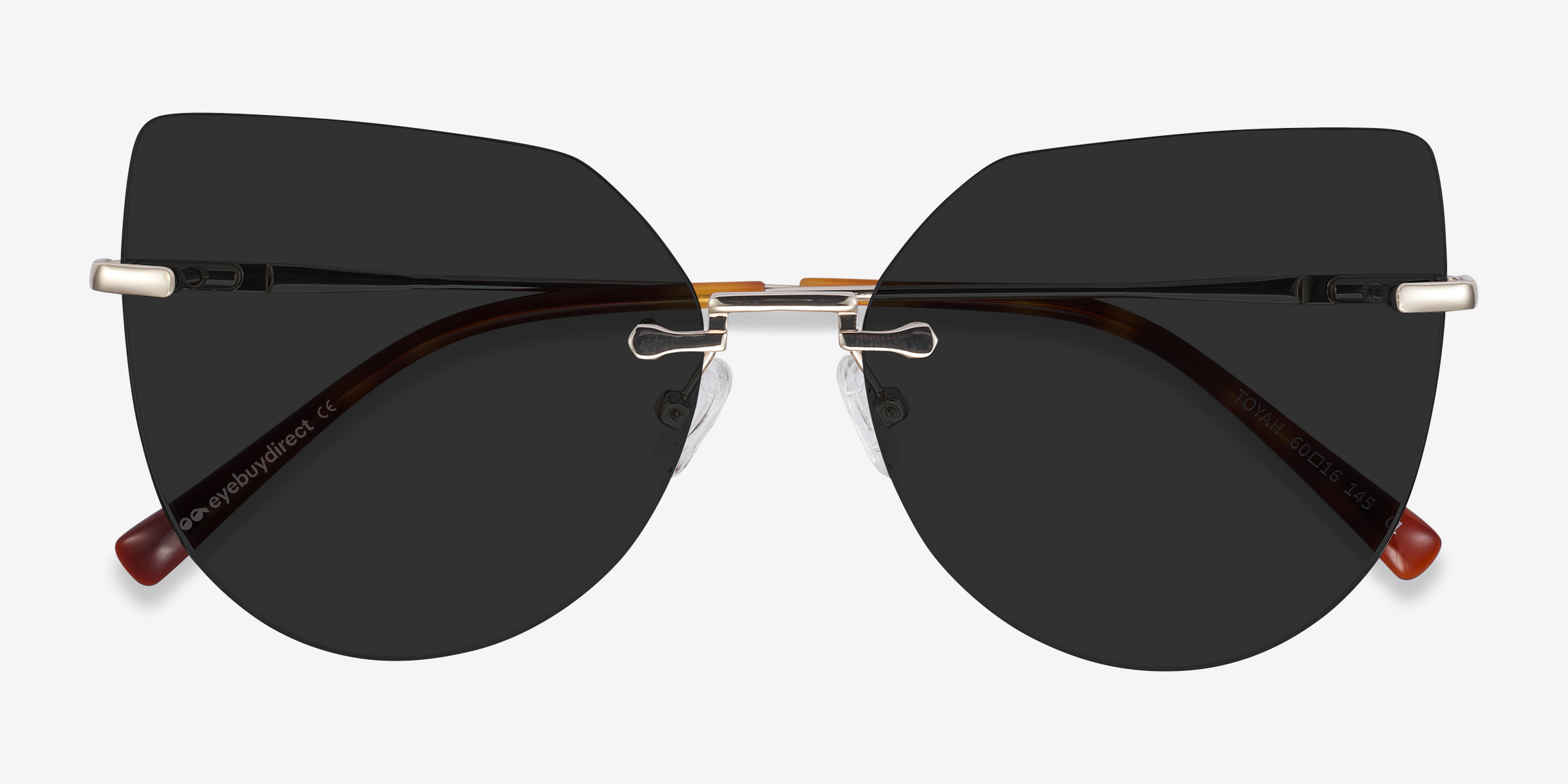 Light Gold Toyah -  Metal Sunglasses