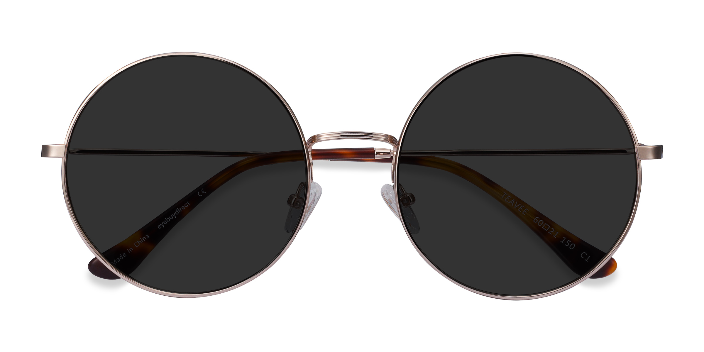 Doré Teavee -  Métal Lunettes de soleil