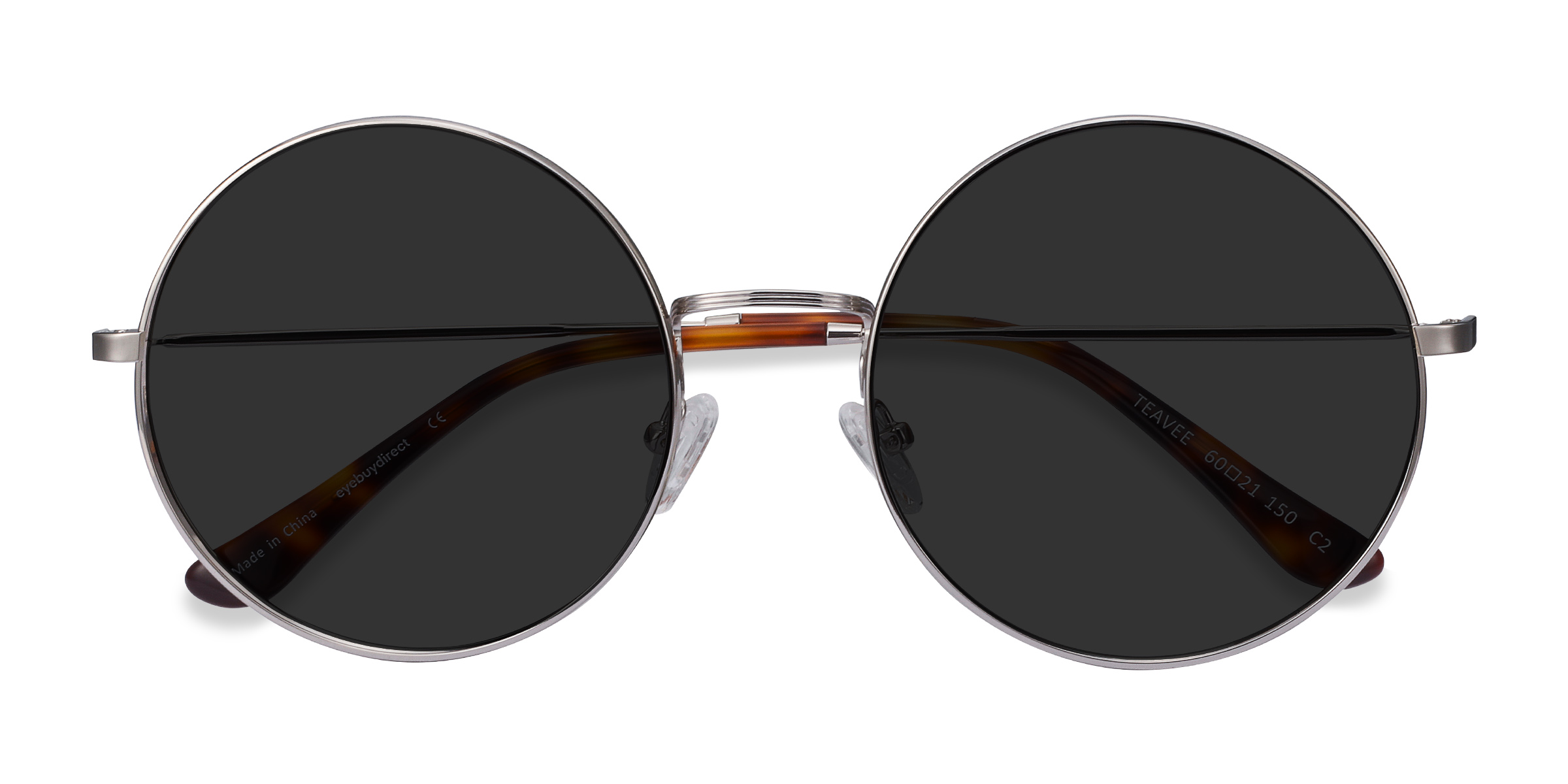 Argenté Teavee -  Métal Lunettes de soleil