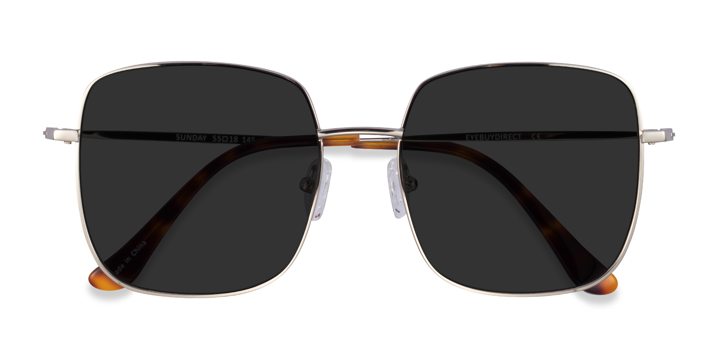 Argenté Sunday -  Métal Lunettes de soleil