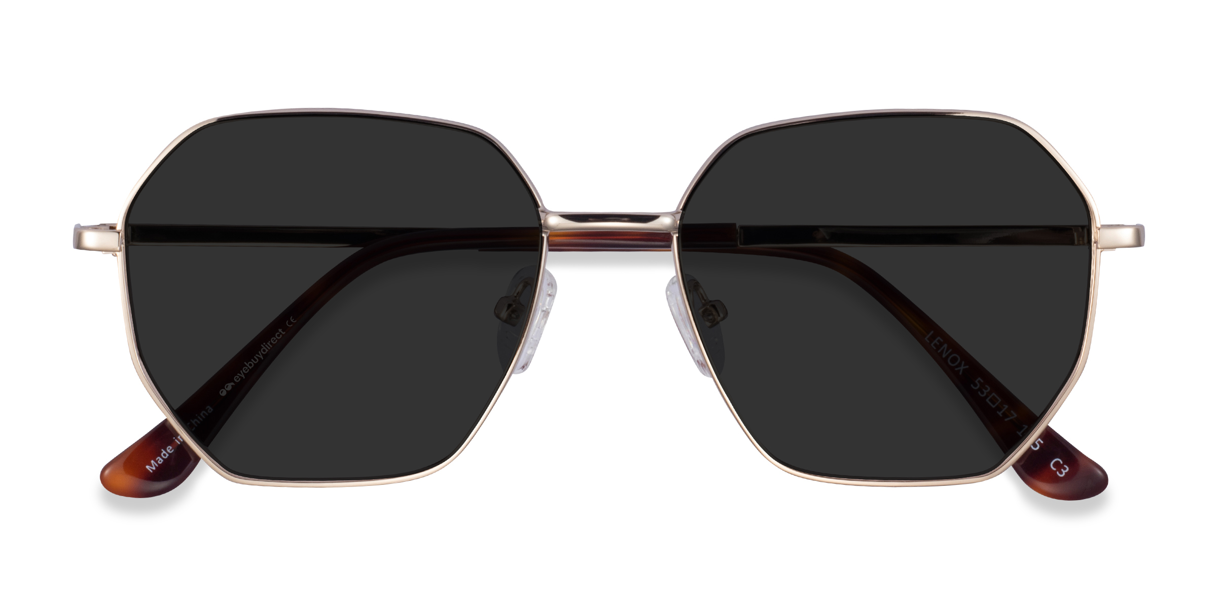 Doré Lenox -  Métal Lunettes de soleil