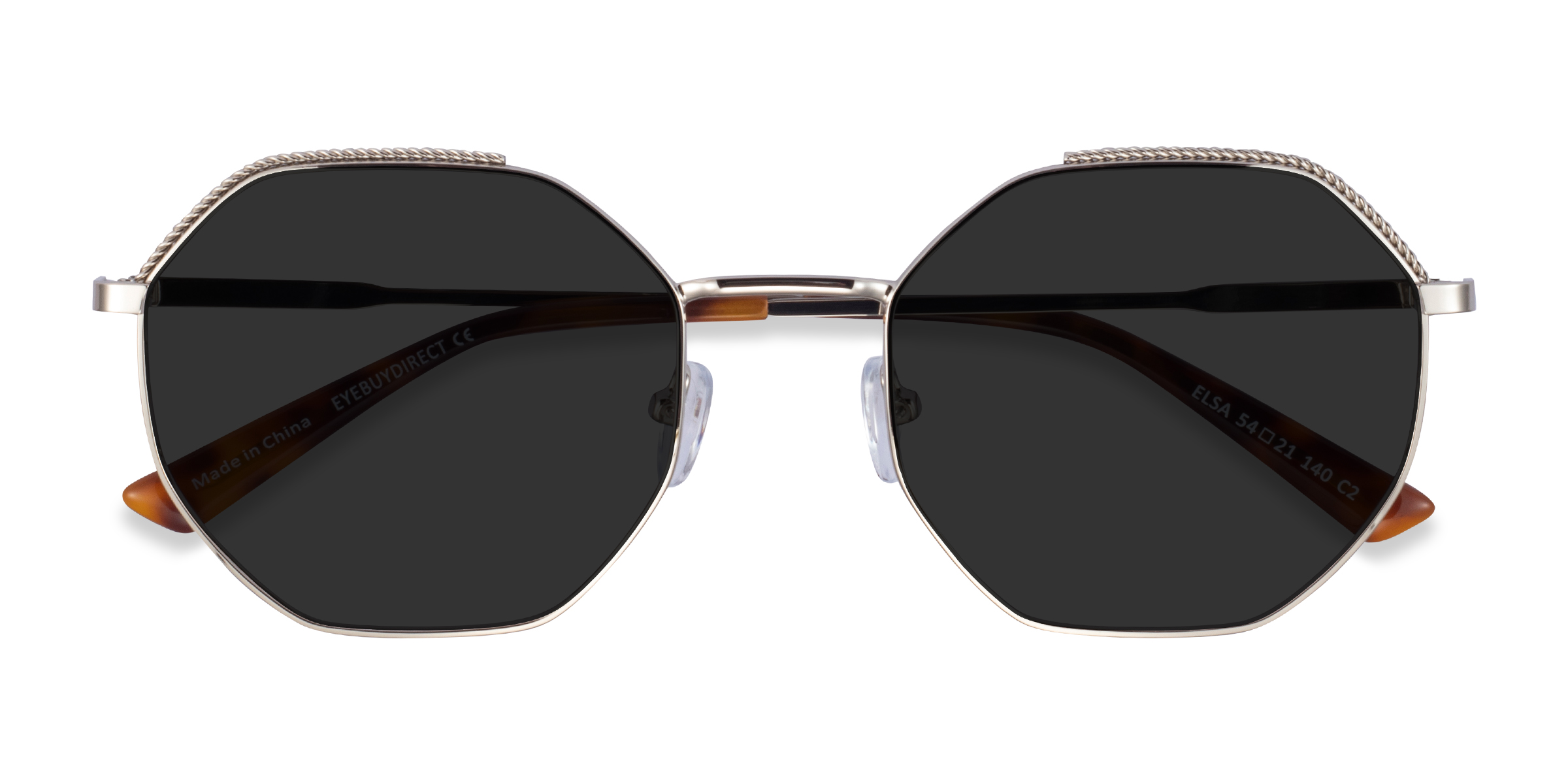 Argenté Elsa -  Métal Lunettes de soleil