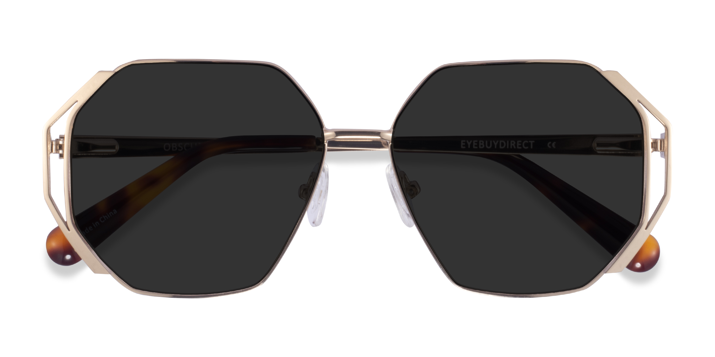 Doré Obscura -  Métal Lunettes de soleil