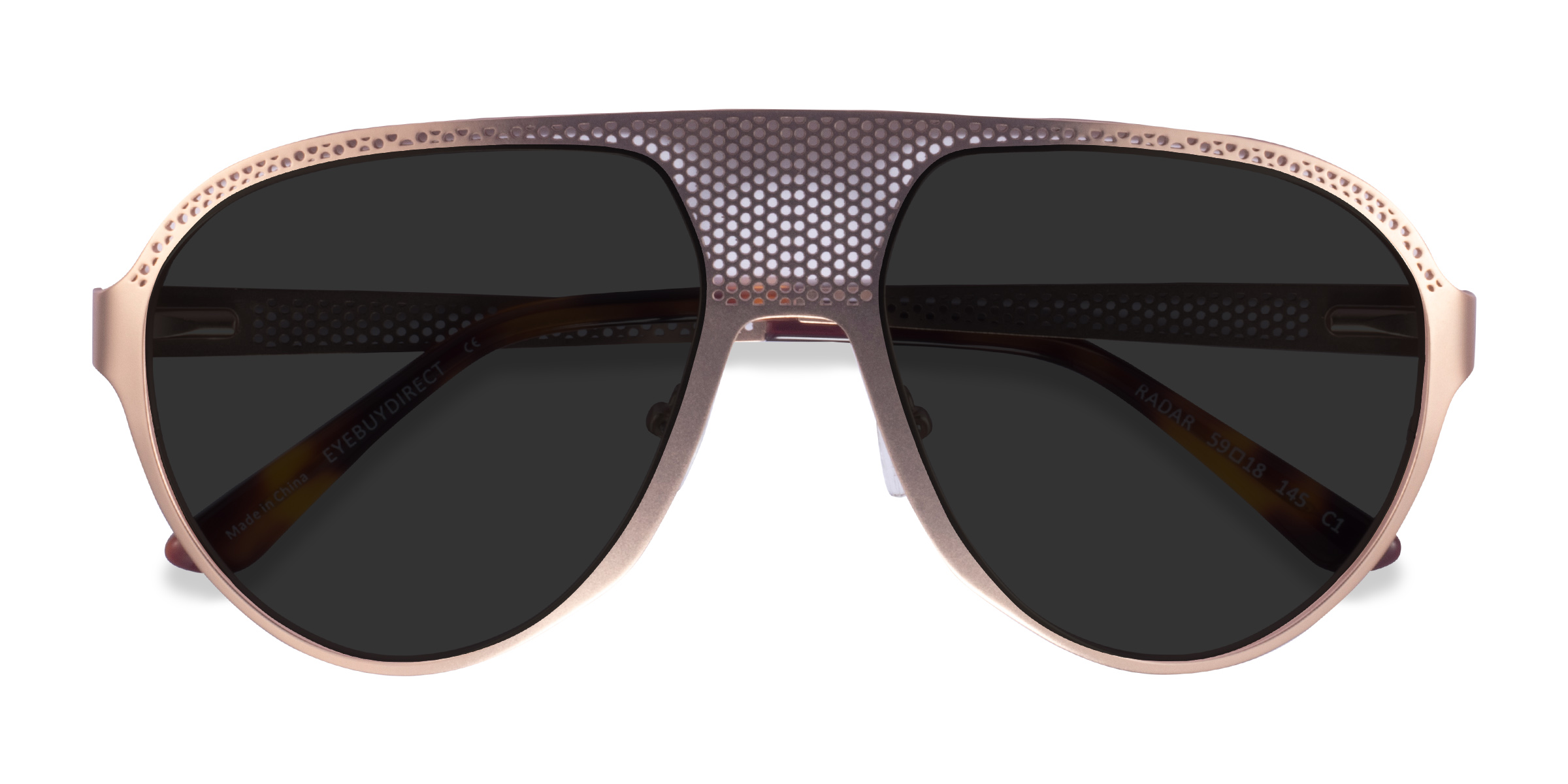 Rose Gold Radar -  Metal Sunglasses