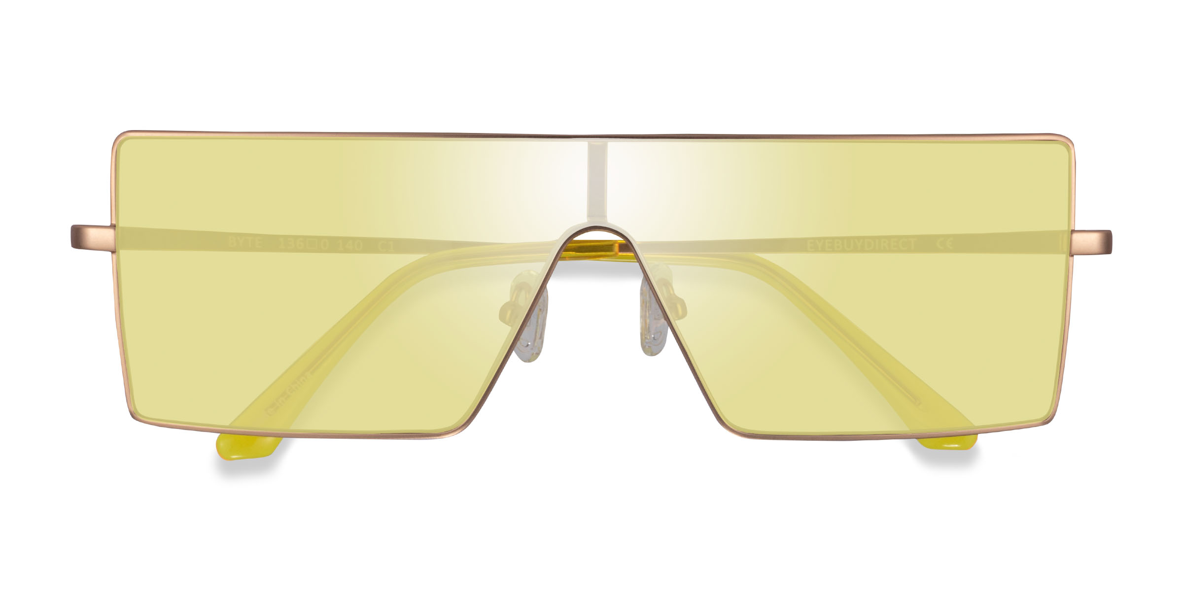Matte Gold Byte -  Metal Sunglasses