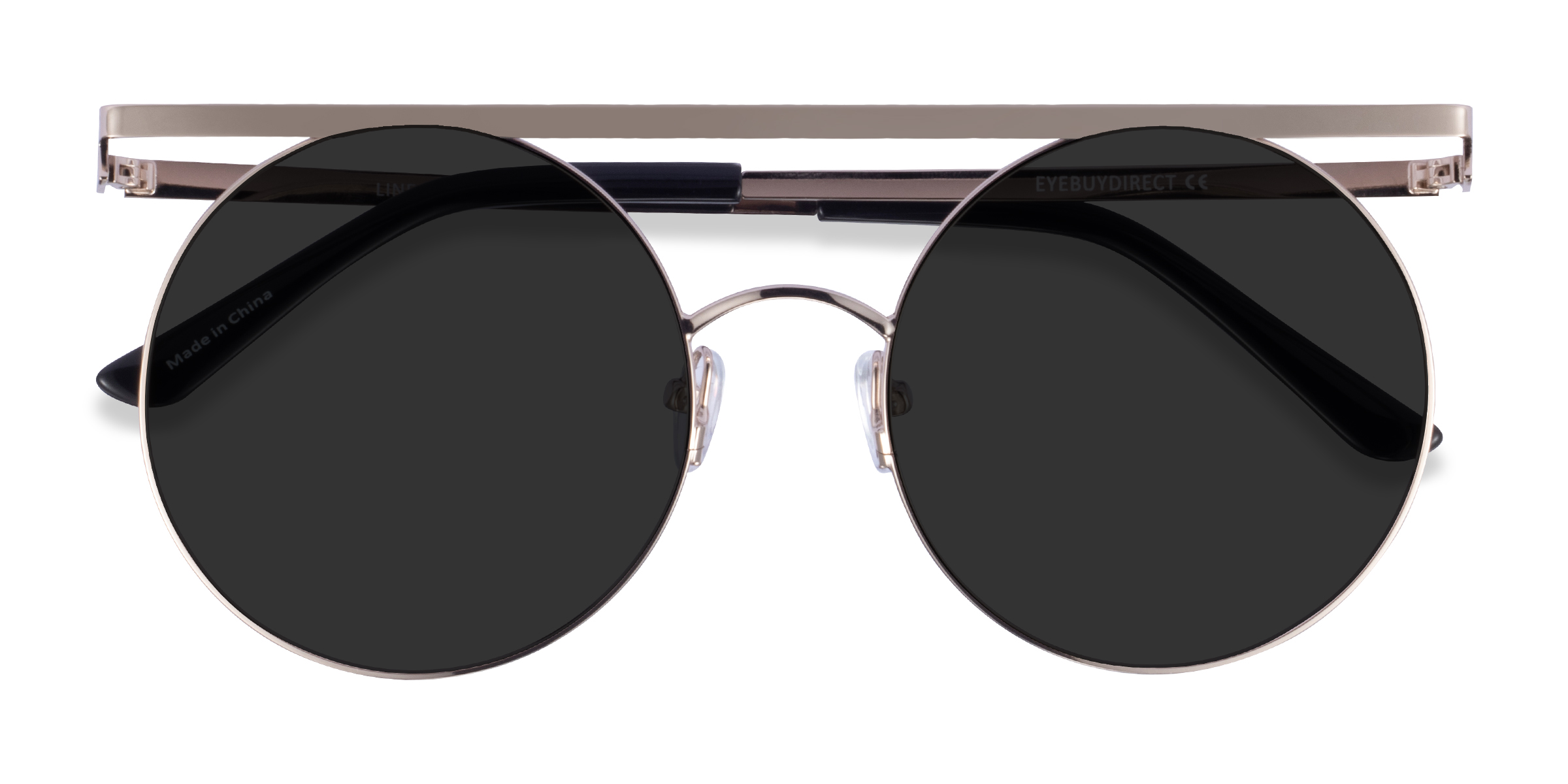 Light Gold Lineal -  Metal Sunglasses