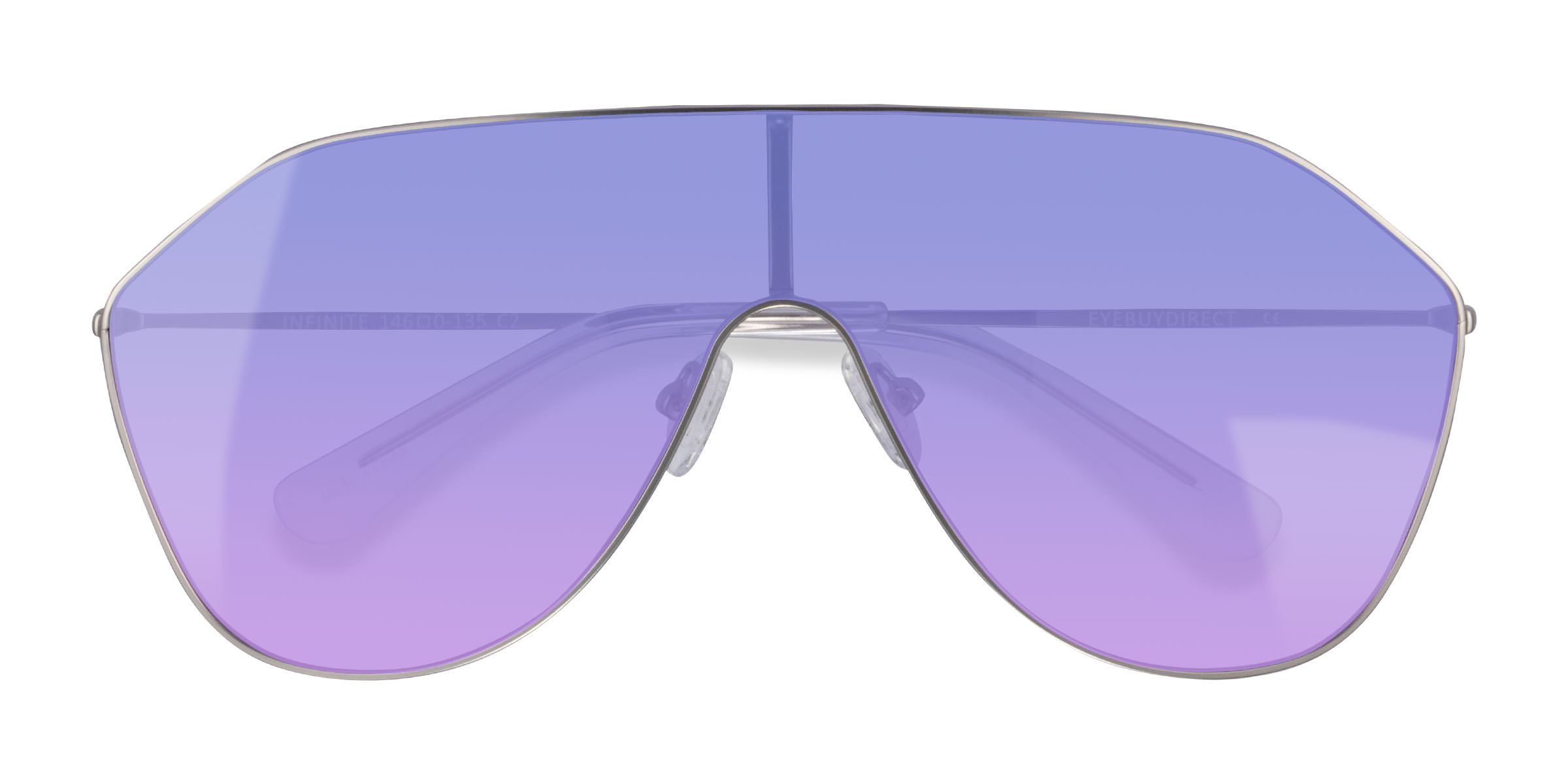 Matte Silver Infinite -  Metal Sunglasses