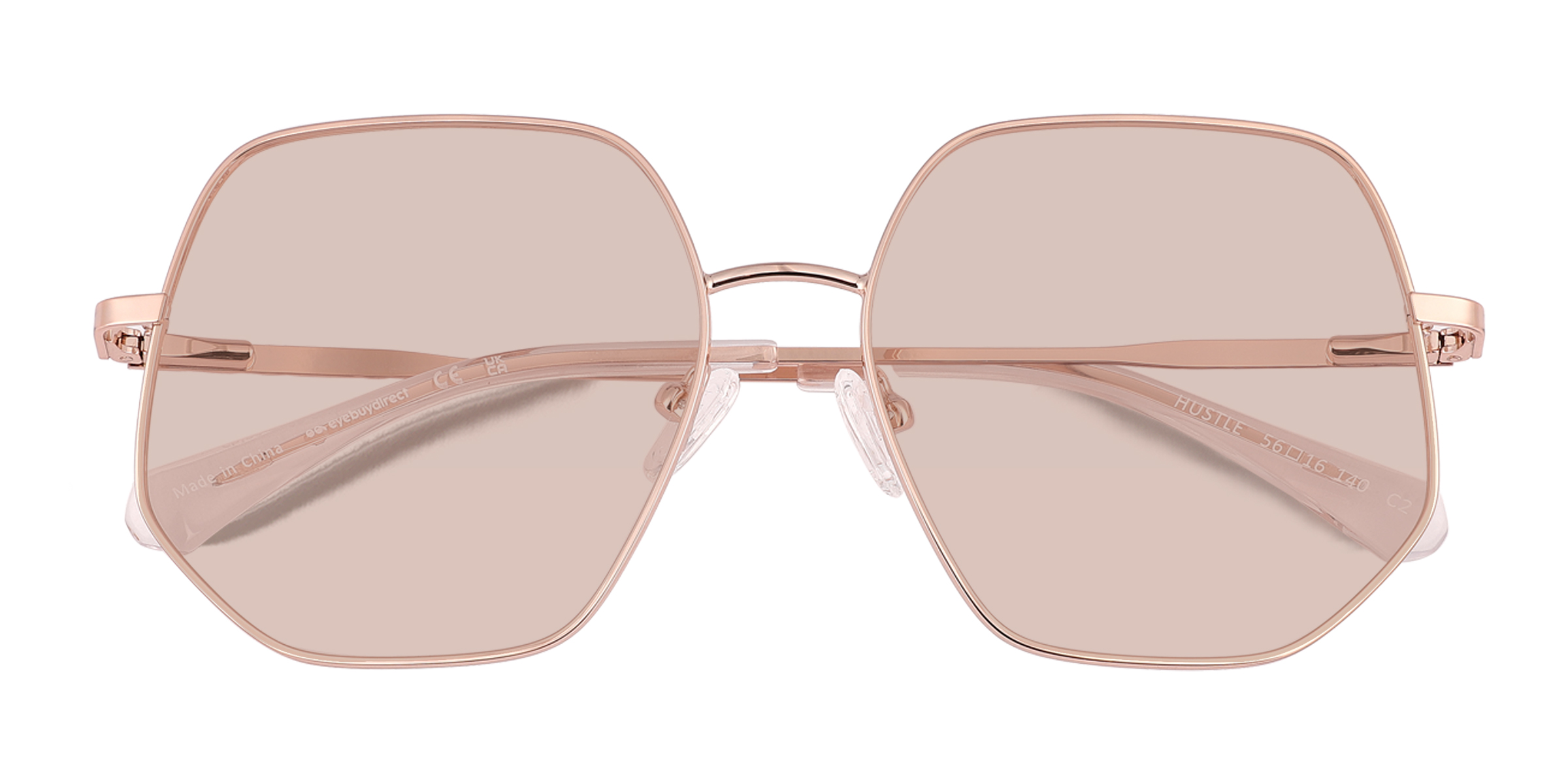 Or rose Hustle -  Métal Lunettes de soleil