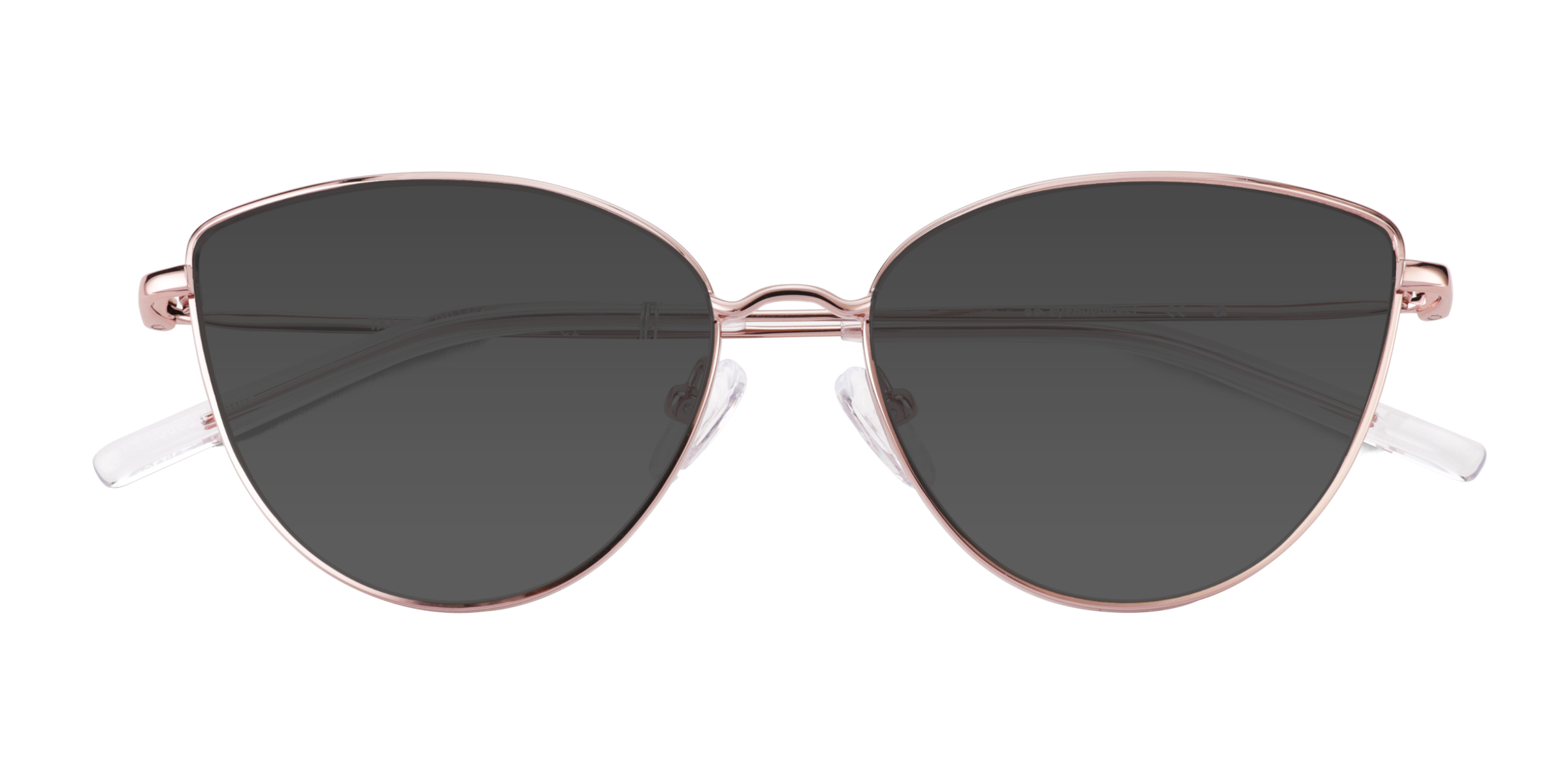 Shiny Rose Gold Tanvi -  Metal Sunglasses