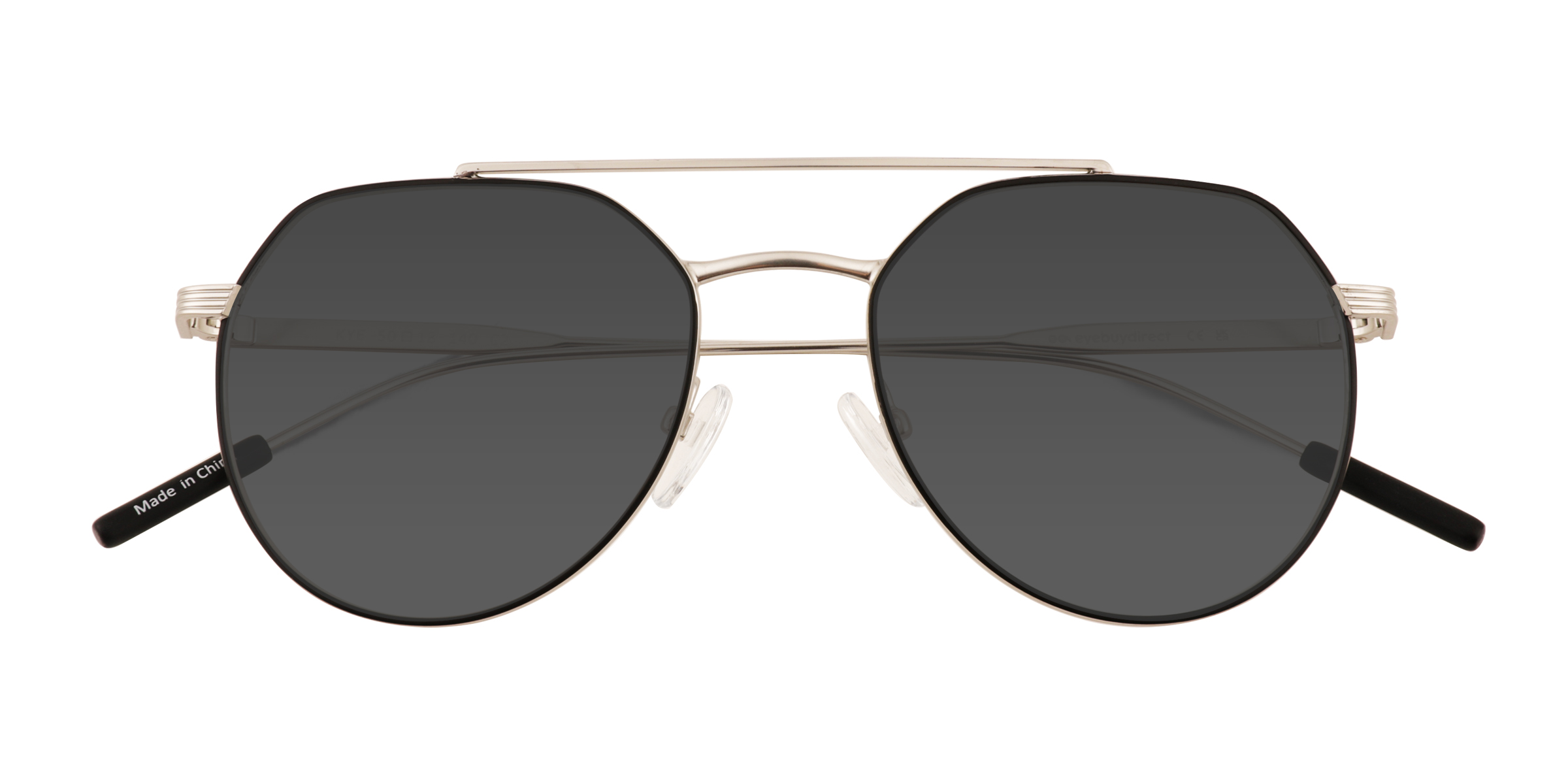 Black Silver Kye -  Metal Sunglasses