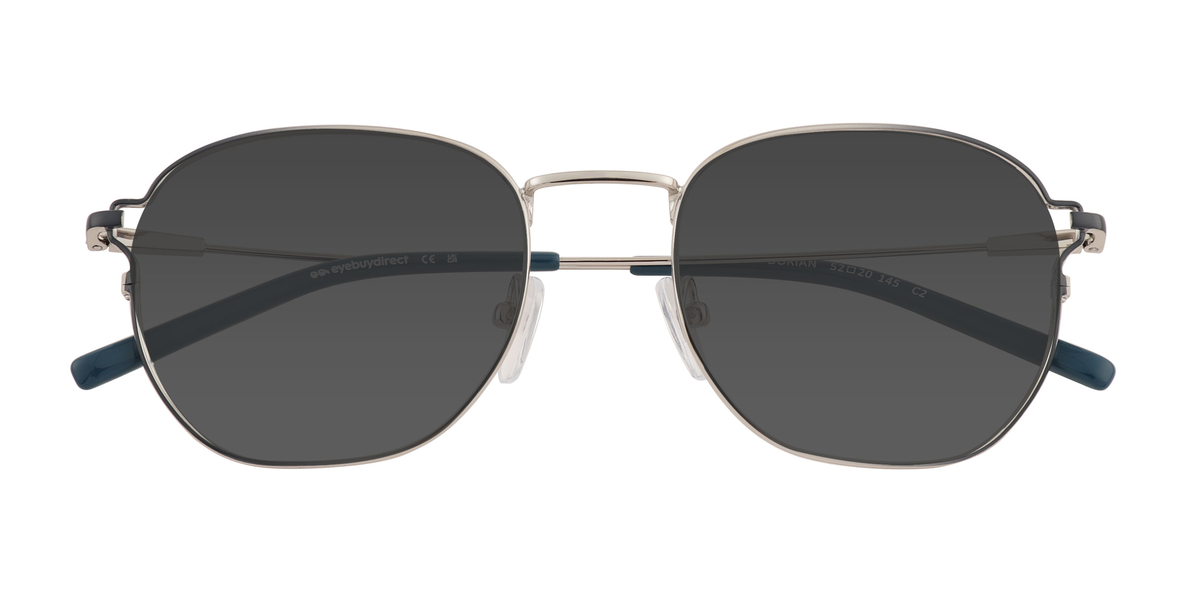 Gradient Blue Silver Dorian -  Métal Lunettes de soleil